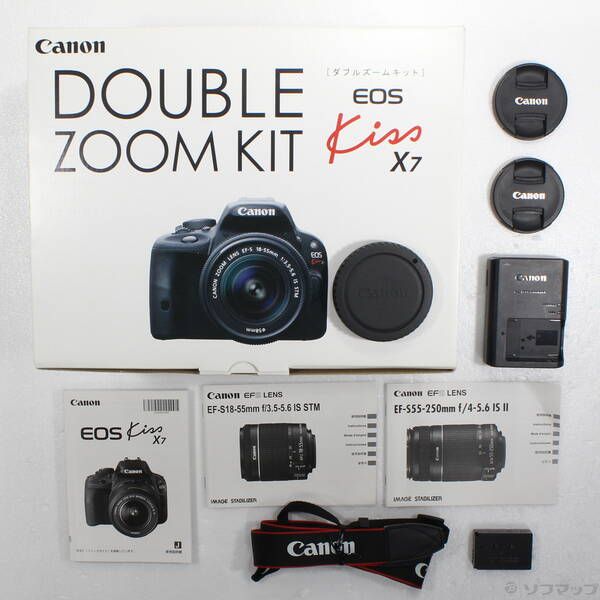 中古品〕 EOS Kiss X7 ダブルズームキット【262】 - メルカリ