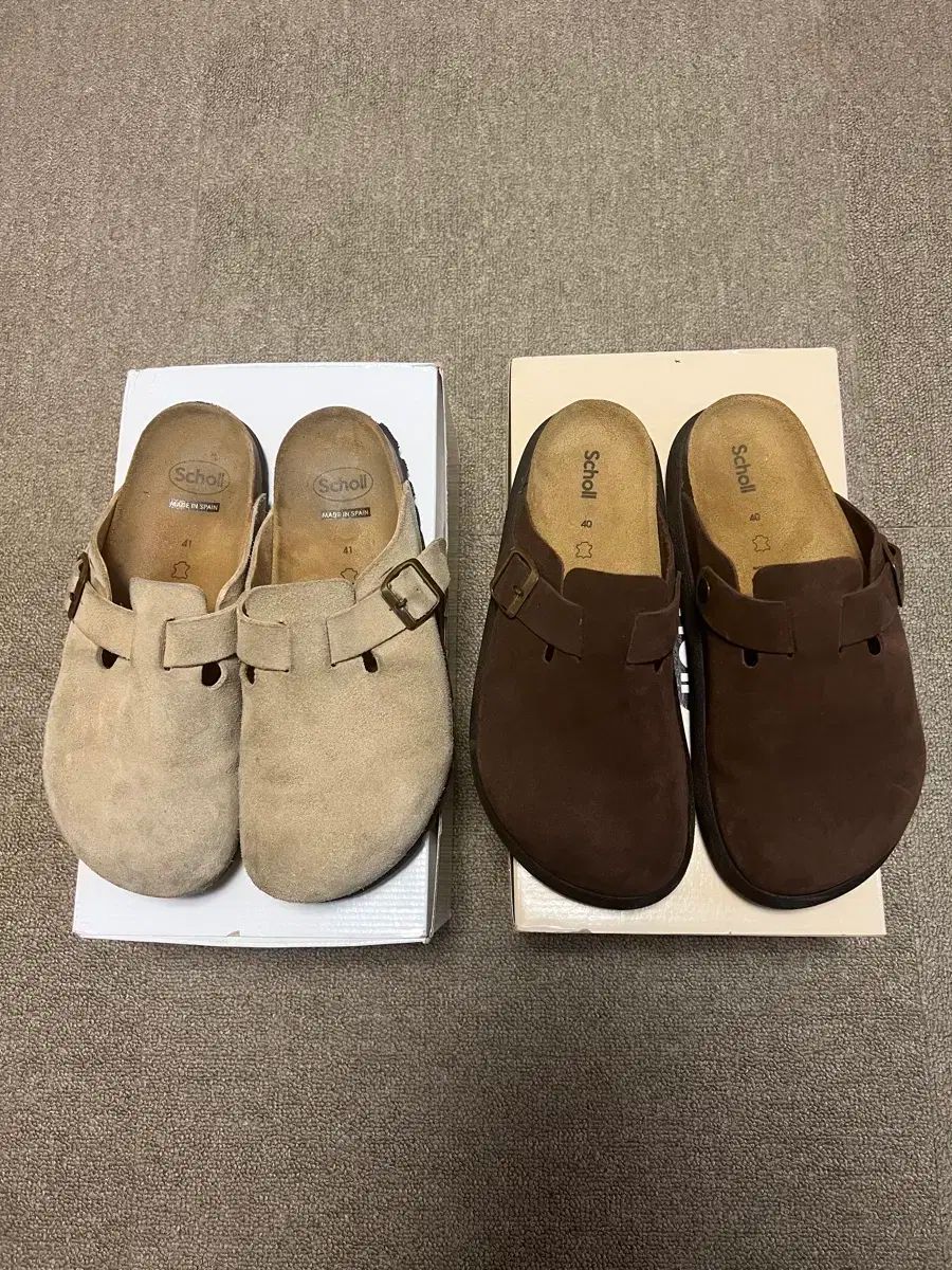 ショール scholl メンズ スリッパ 260 2足