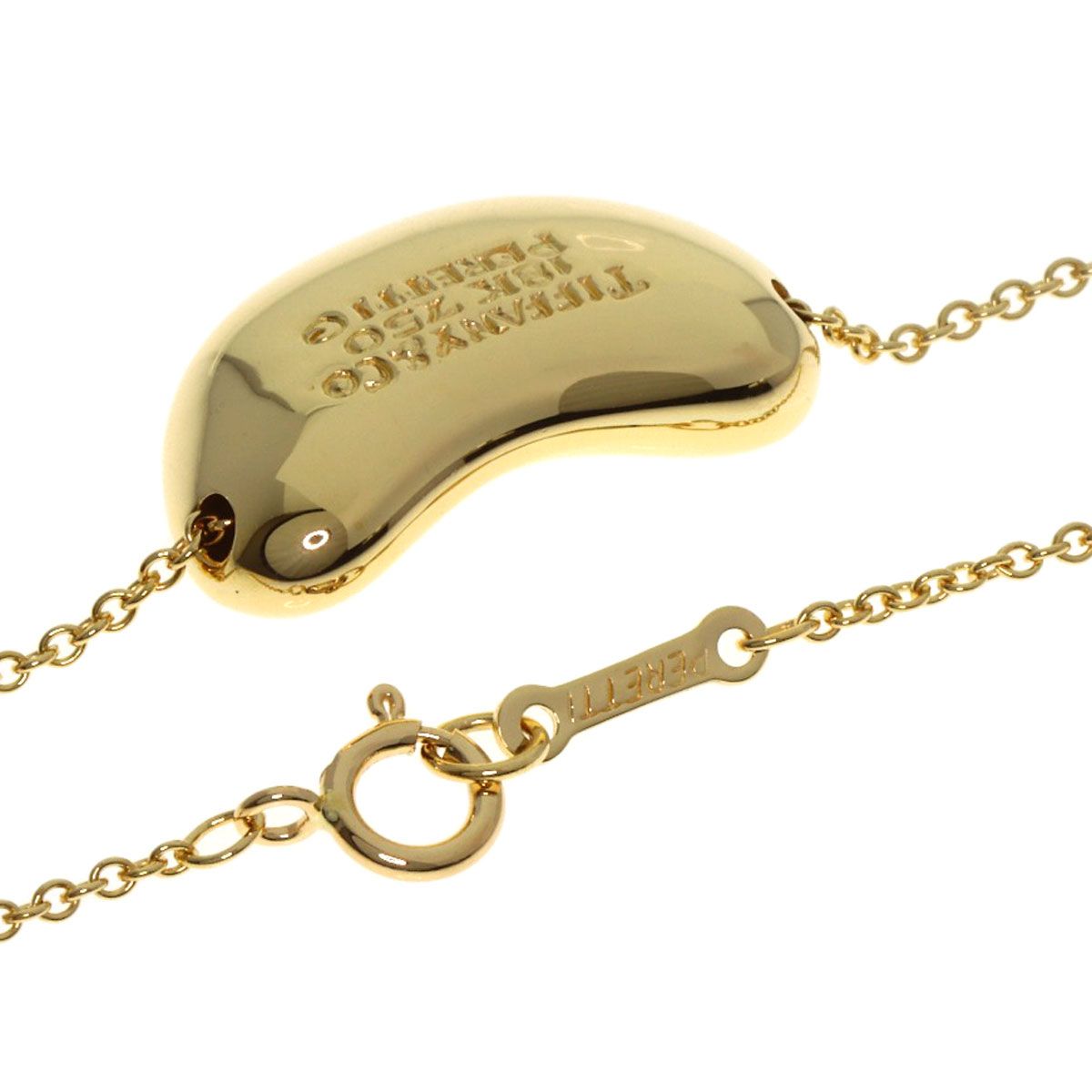 TIFFANY&Co. ティファニー ビーン ネックレス K18YG レディース [中古