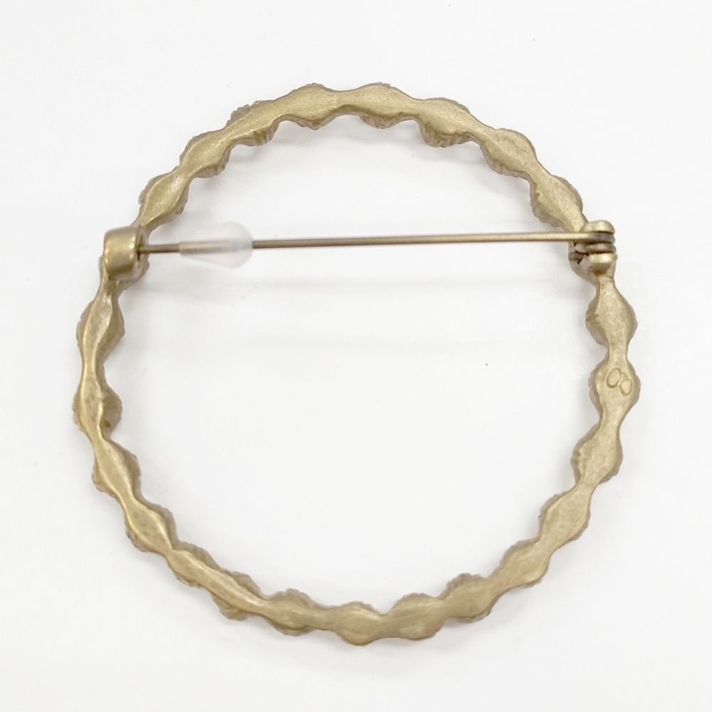 mina perhonen tambourine 真鍮 アンティークゴールド ブローチ