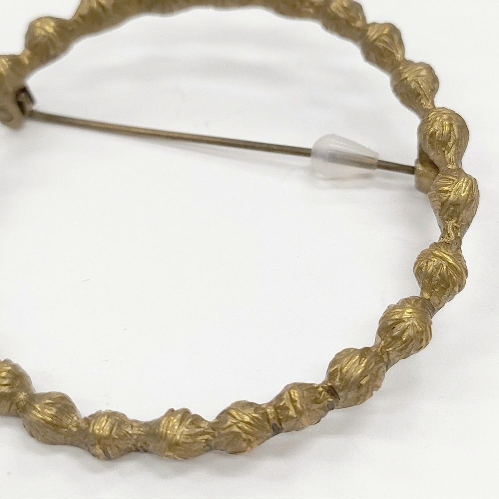 mina perhonen tambourine 真鍮 アンティークゴールド ブローチ