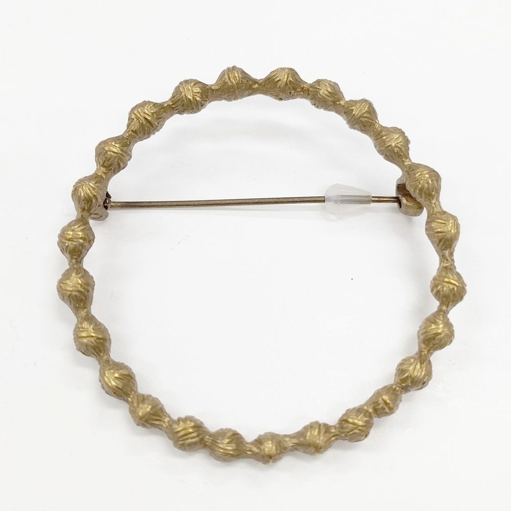 大幅値下げ　ミナペルホネン　tambourine ブローチ　アンティークゴールド mina perhonen tambourine 真鍮 アンティークゴールド ブローチ