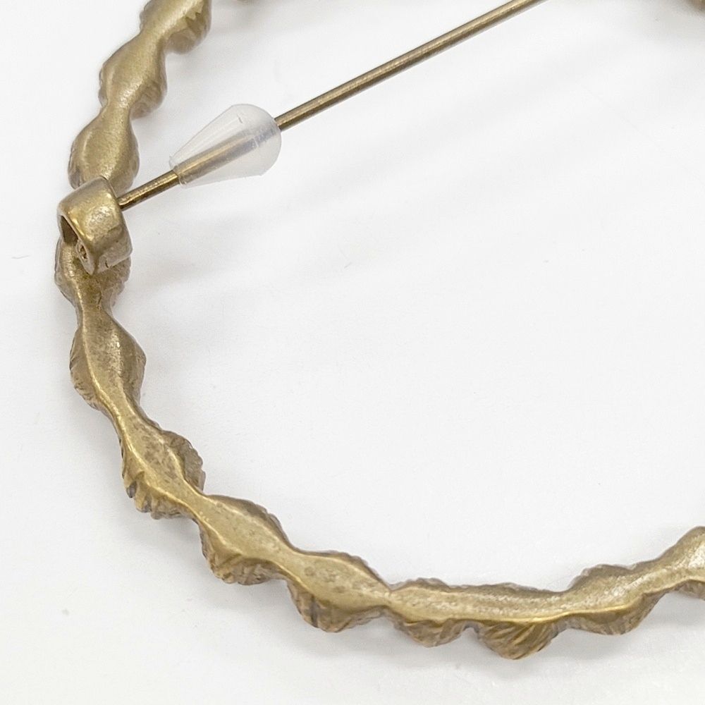 mina perhonen tambourine 真鍮 アンティークゴールド ブローチ