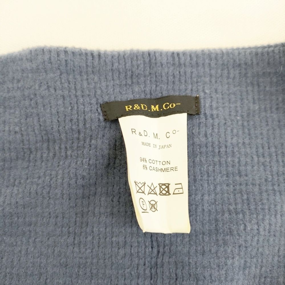  R D M Co コットンカシミヤブラシワッフルスカーフ ショール ネイビー レディース マンズテーラー 5 1112 T バンダナ スカーフ 小物