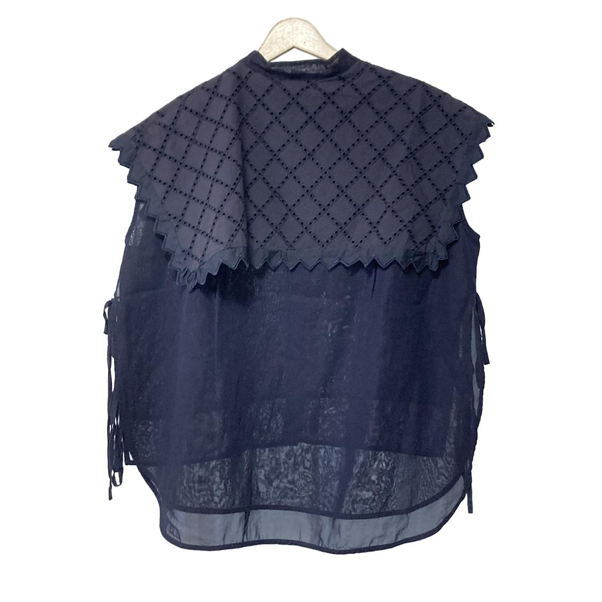 shirocon|yori シロコン|ヨリ ノースリーブシャツブラウス サイズ36 S レディース - ダークネイビー