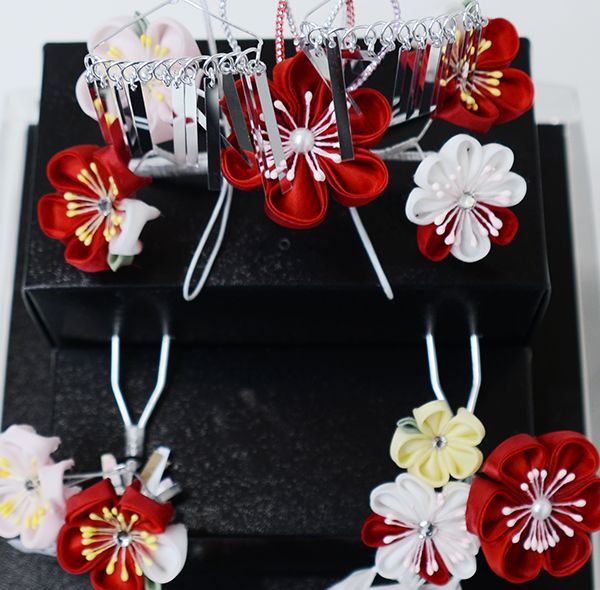 七五三 七歳 七才 7歳 7才 かんざし 簪セット 髪飾り 七歳専用 女児用