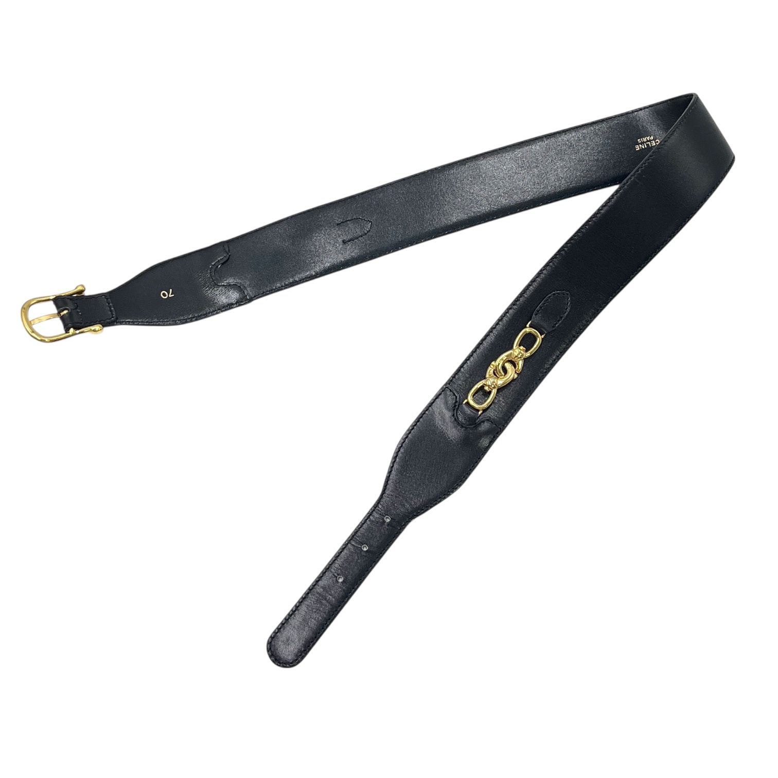 中古】CELINE セリーヌ ベルト ヴィンテージ ベルト ゴールド