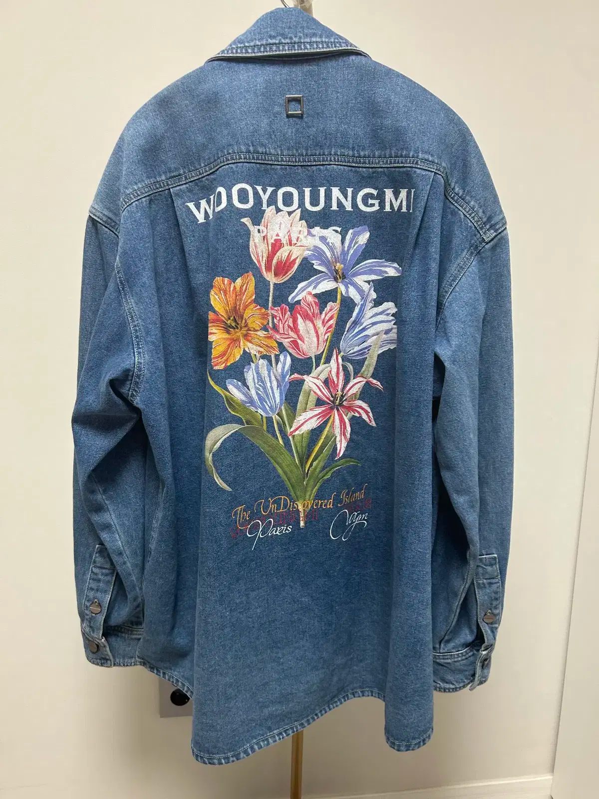 WOOYOUNGMI ウーヨンミ フラワー プリンティング デニムジャケット 48