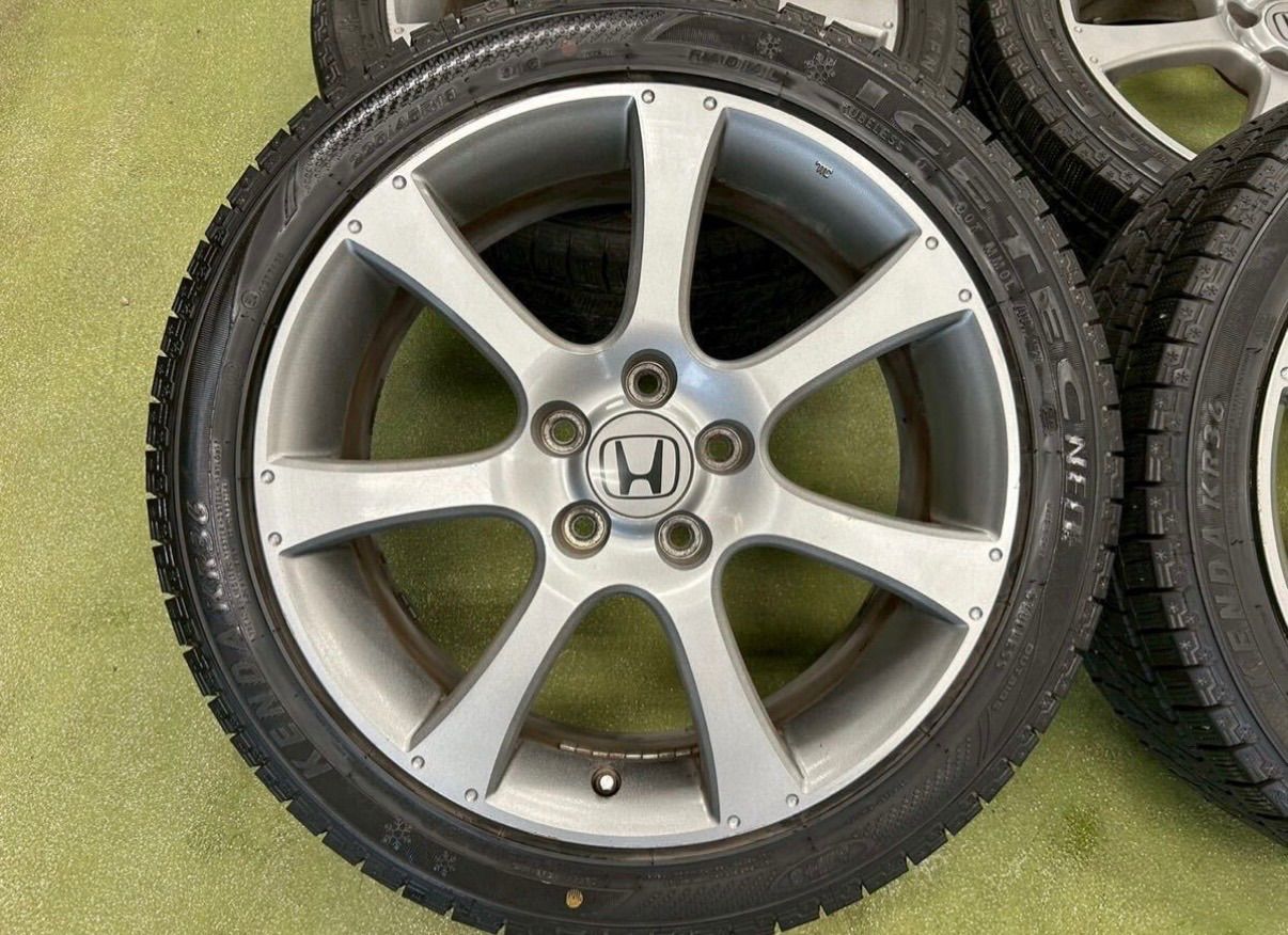  255 271 1 ホンダ オデッセイ アブソルート タイヤホイール 18 7 J 55 PCD 114 3 5 H ハブ径約64 mm KENDA ICETEC 225 45 R スタッドレス 18インチ ホイール