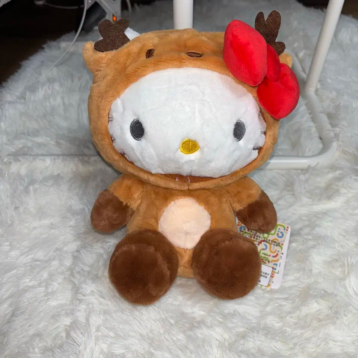 新品 ハローキティ トナカイ ぬいぐるみ 中型人形 クリスマス キティ