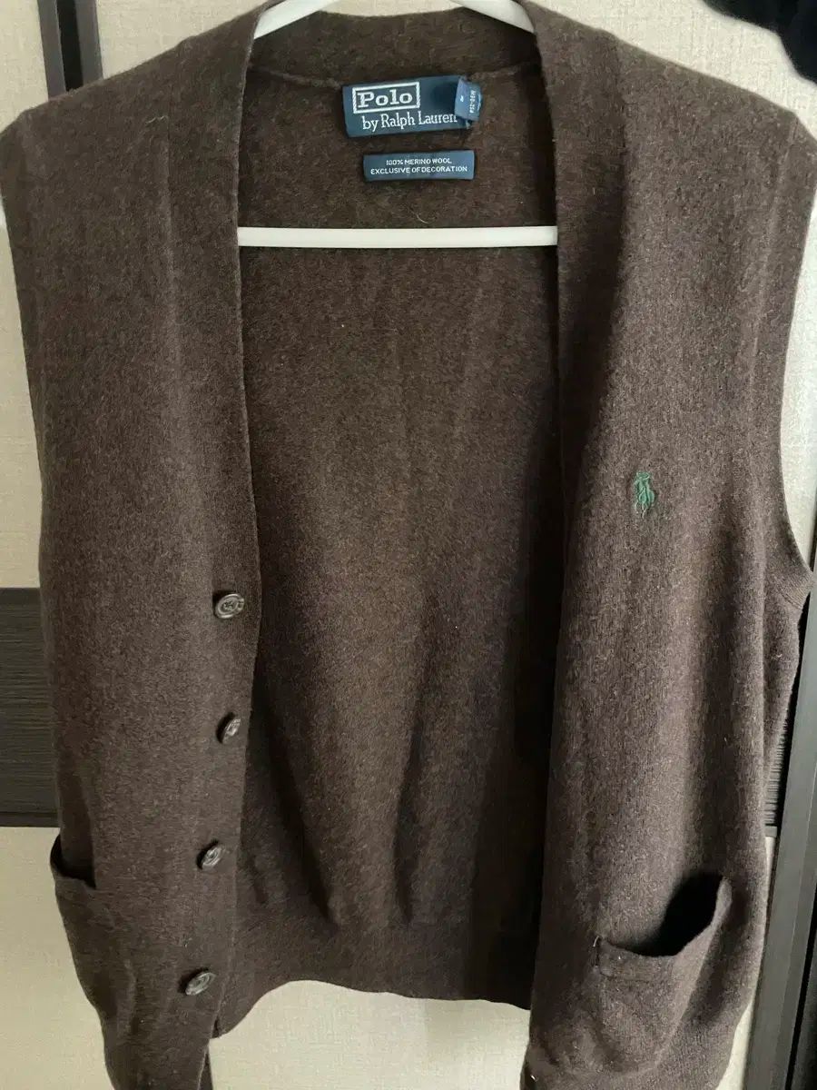 ポロ スポーツブラ ブラウン カシミア カーディガン