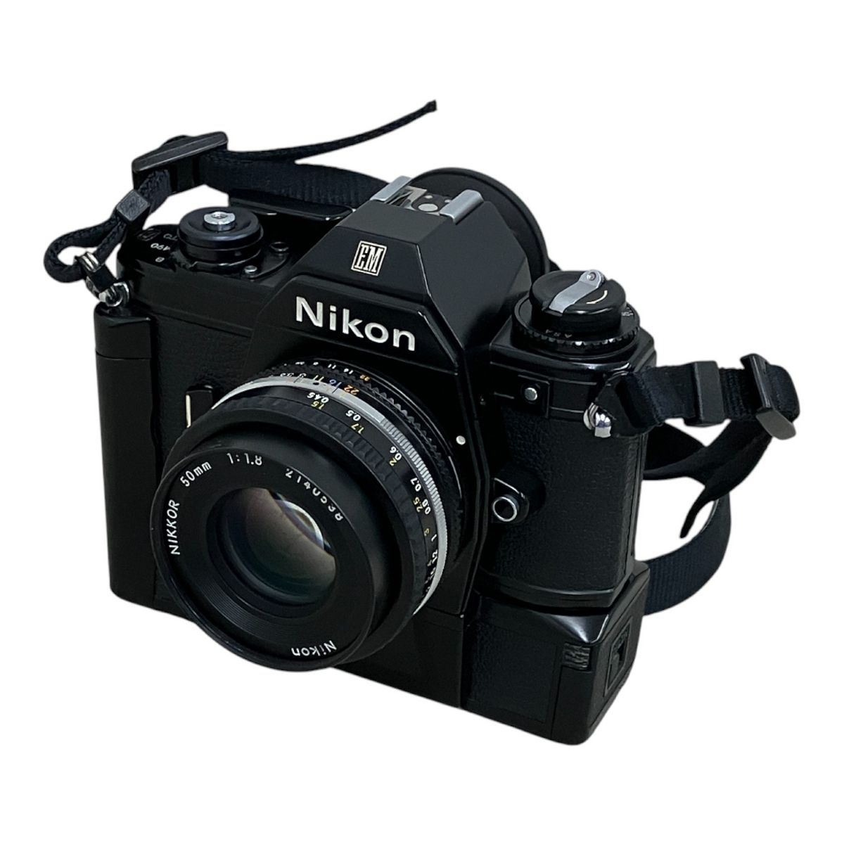 ニコンnikon m90フィルムカメラ・一眼レフ レンズ NIKON EM M90 ニコン フィルムカメラ 50mm 1:1.8 レンズ MD-E モーター