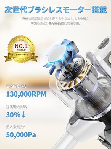 新品】掃除機 コードレス 38000pa強力吸引『9月新登場！超軽量