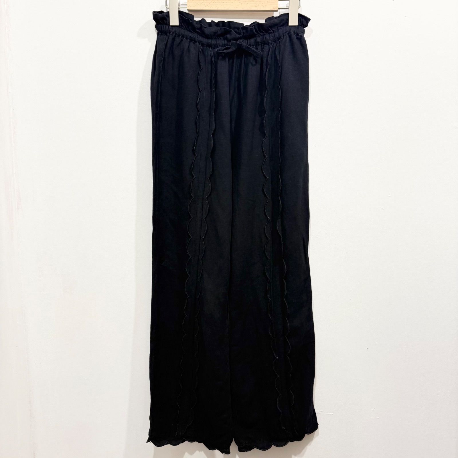 SeaRoomlynn シールーム・リン LINENスカラップパンツ リネン レーヨン