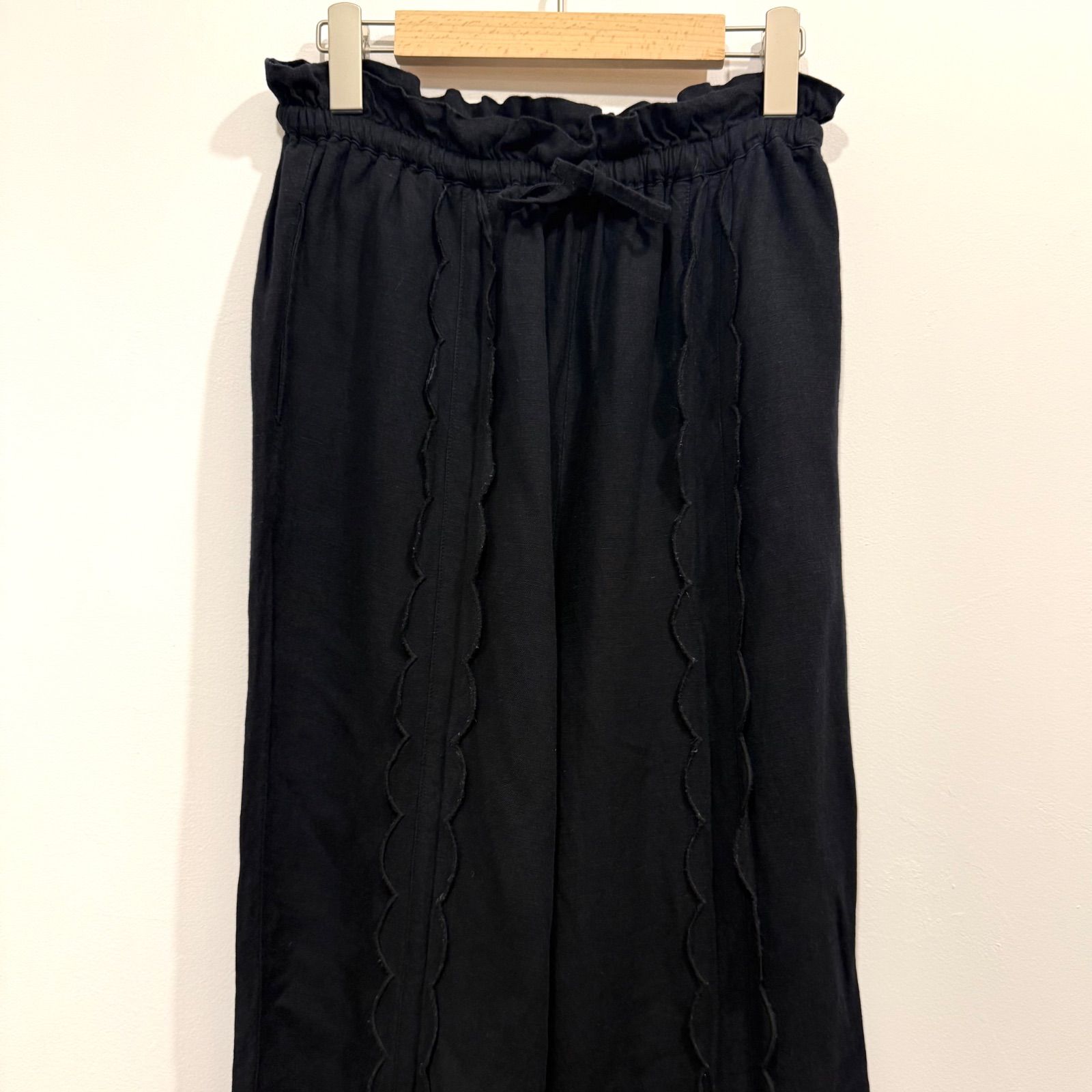 SeaRoomlynn シールーム・リン LINENスカラップパンツ リネン レーヨン