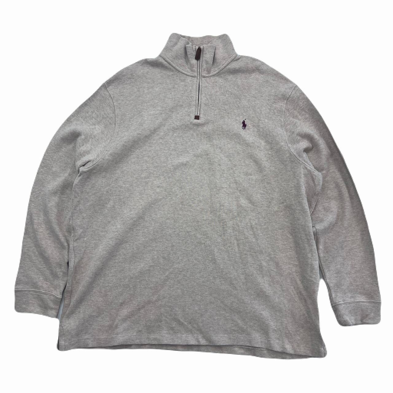 ポロ ラルフローレン ハーフジップ スウェット トレーナー ベージュ