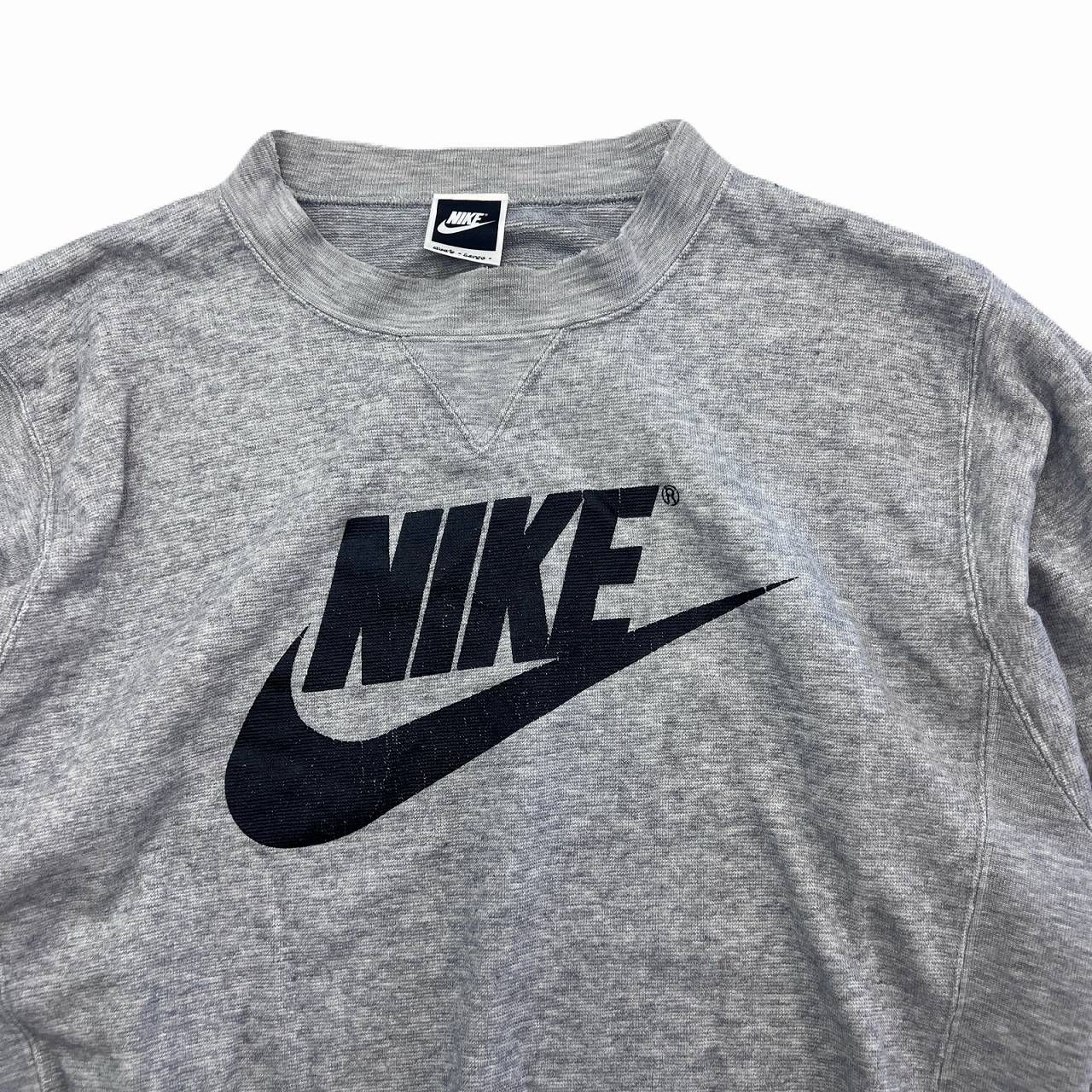 ナイキ 90s ビンテージ スウェット トレーナー グレー フロントでか