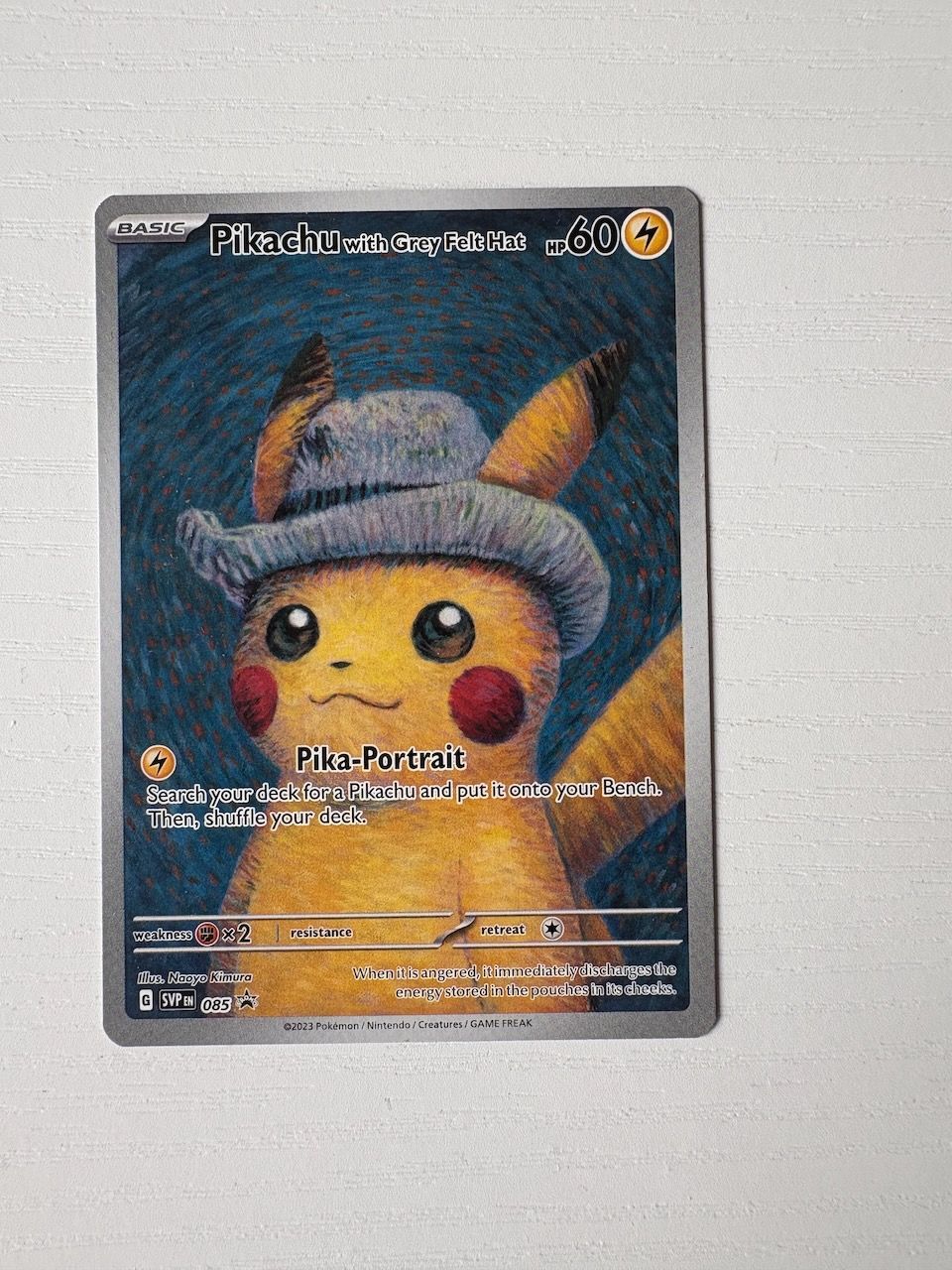 ゴッホピカチュウ ワンオーナー品 日本支社 ゴッホピカチュウPSA10 #085