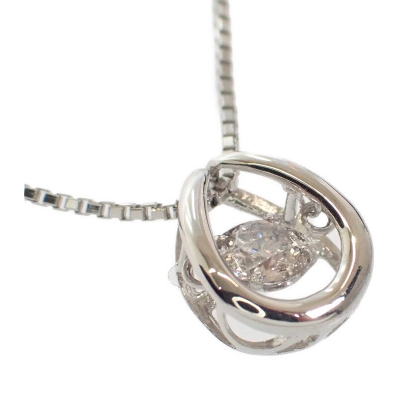 no brand】Pt850/900 デザインジュエリー ダンシングストーン