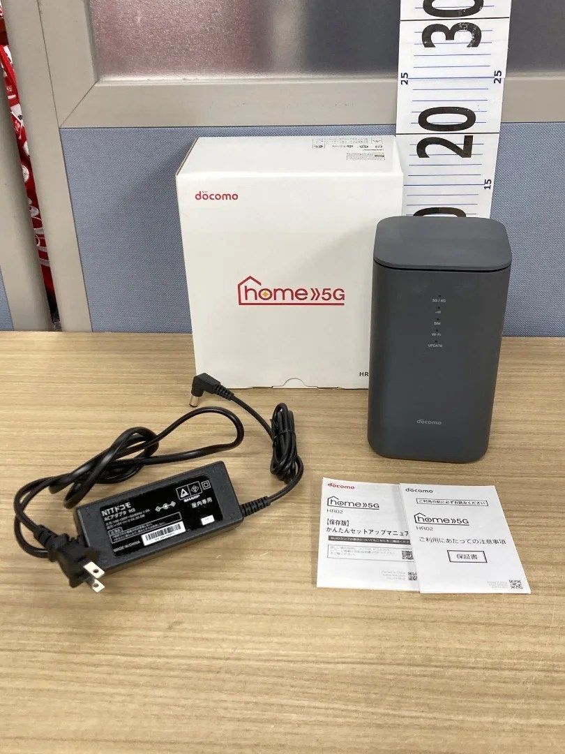 NTTドコモ home 5G HR02 ダークグレー ホームルーター 接続簡単 在宅