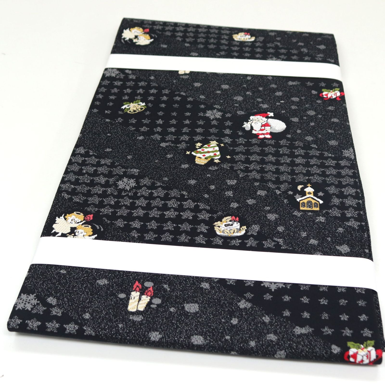 ona4623 お仕立て上がり 西陣 佐々木染織 九寸 名古屋帯 クリスマス