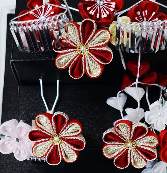 七五三 七歳 七才 7歳 7才 かんざし 簪セット 髪飾り 七歳専用 女児用