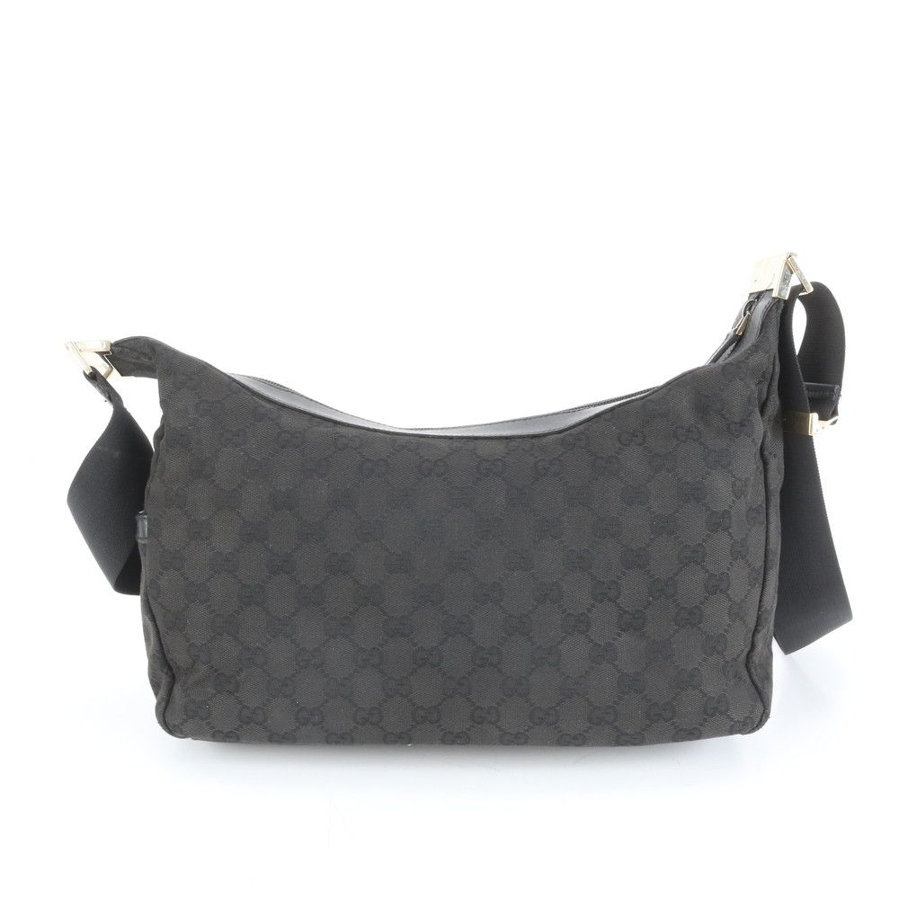極美品 グッチ GG キャンバス 019 0432 レザー ショルダー バッグ 斜め