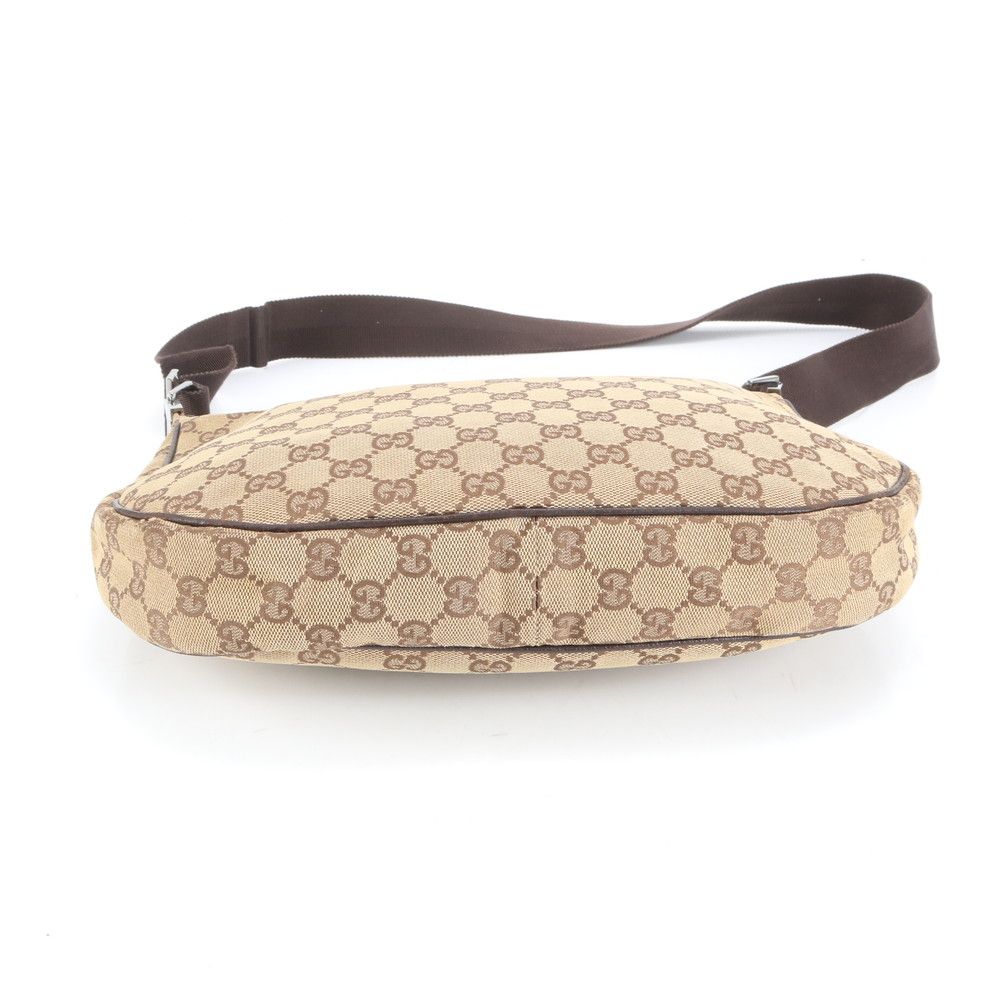 値下げ グッチ ショルダーバッグ GG柄 キャンバス 斜め掛け レザー ベージュ GUCCI - グッチ GUCCI ショルダーバッグ 28562 ベージュ × 茶 GG