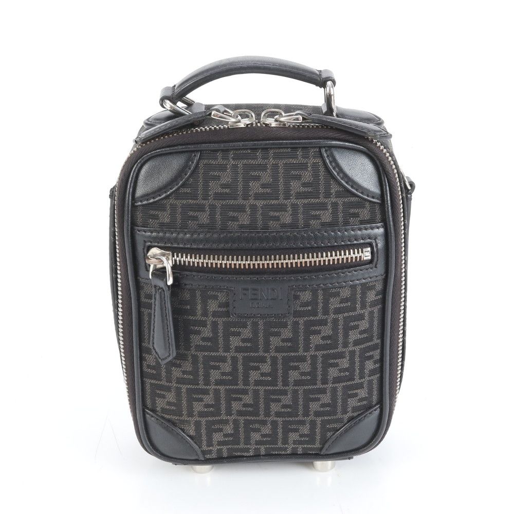 極美品 フェンディ ズッキーノ 7VA542 レザー ハンド バッグ トート