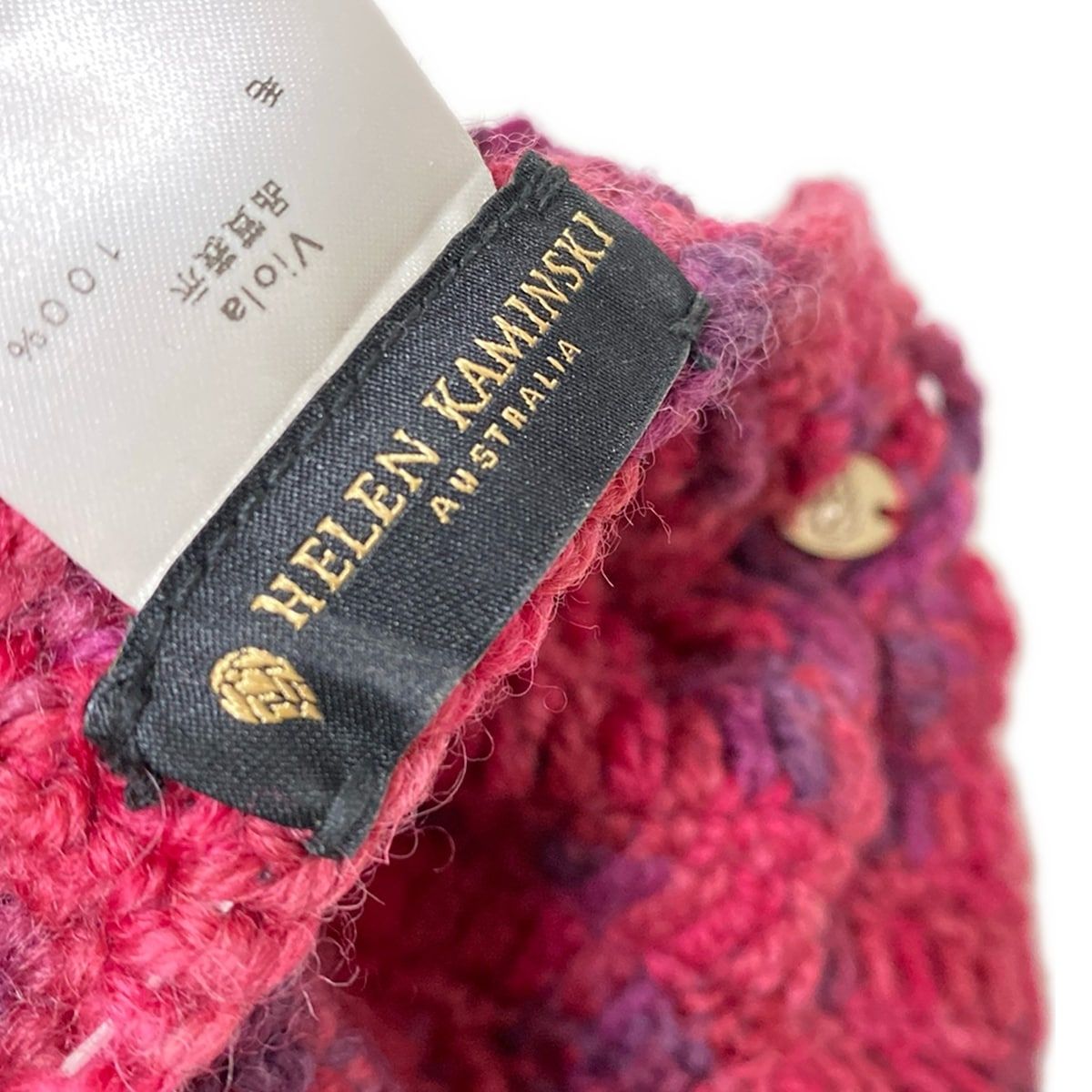 HELEN KAMINSKI(ヘレンカミンスキー) ニット帽 ONE SIZE美品 - ピンク