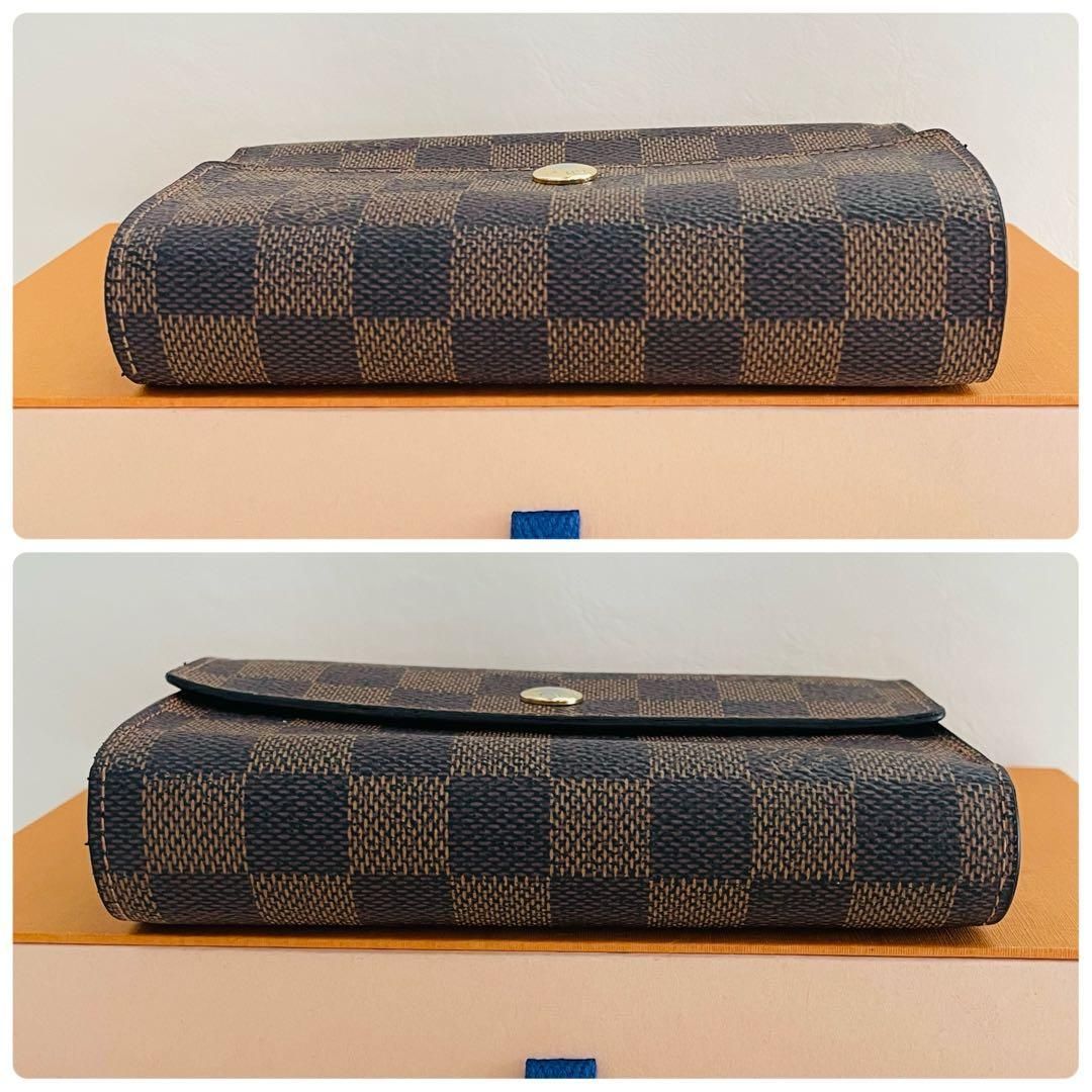 美品 ルイヴィトン ポルトフォイユ アレクサンドラ ダミエ 折り財布