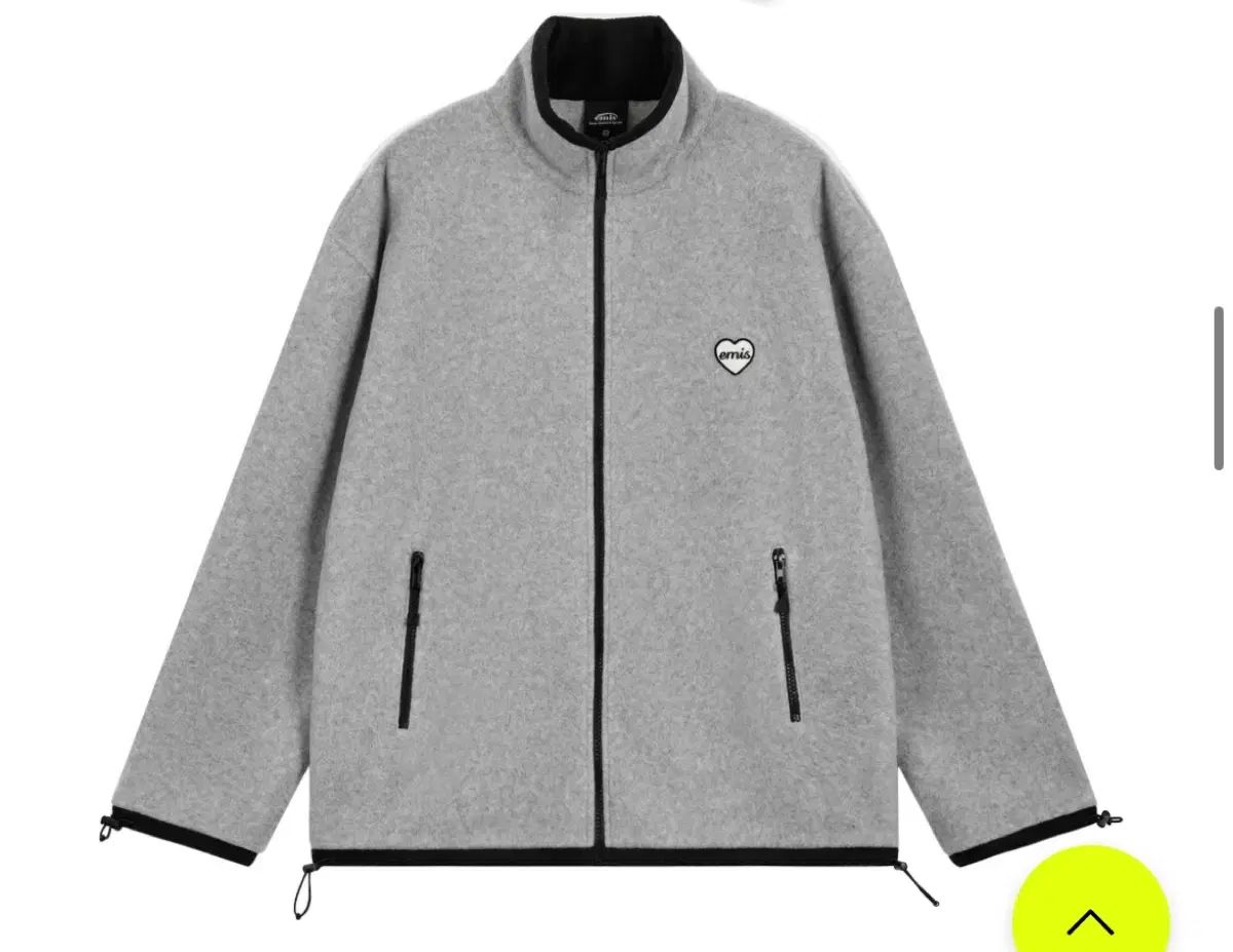 EMIS エミス フリースジップアップ オーバーサイズ グレー