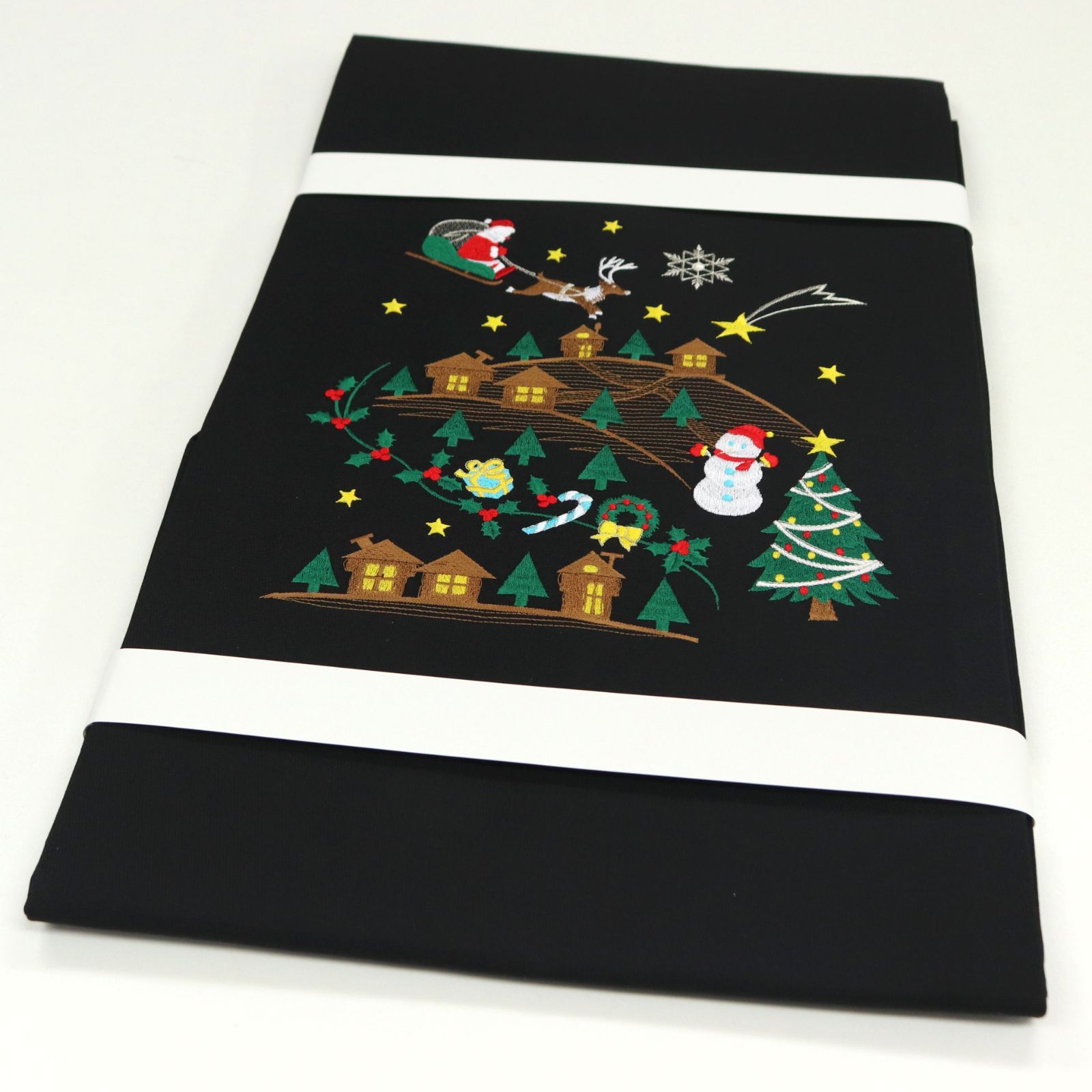 ona4621 お仕立て上がり 西陣織 刺繍 九寸 名古屋帯 クリスマス