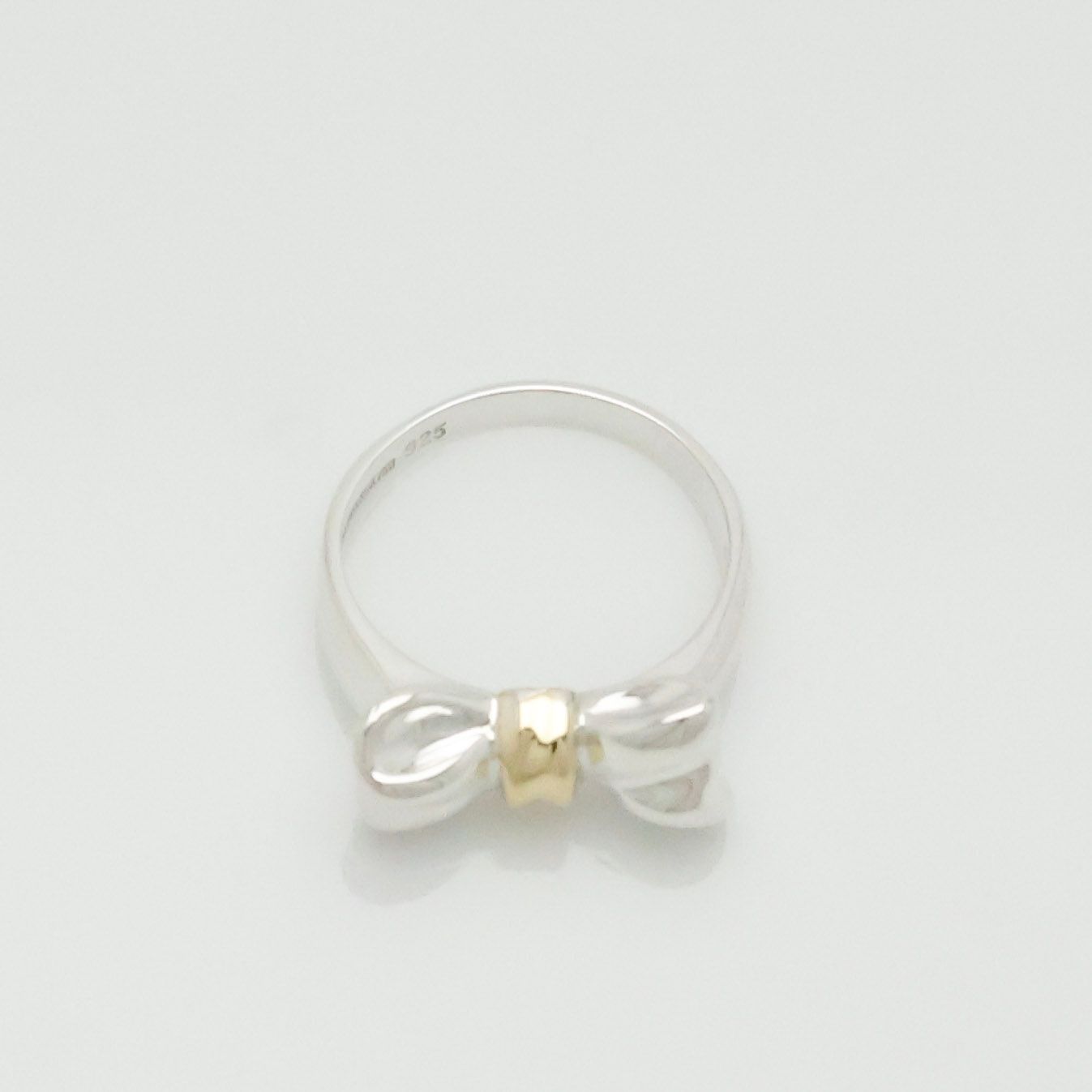 美品】ティファニー TIFFANY＆Co. リボン コンビ リング 10号 AG925