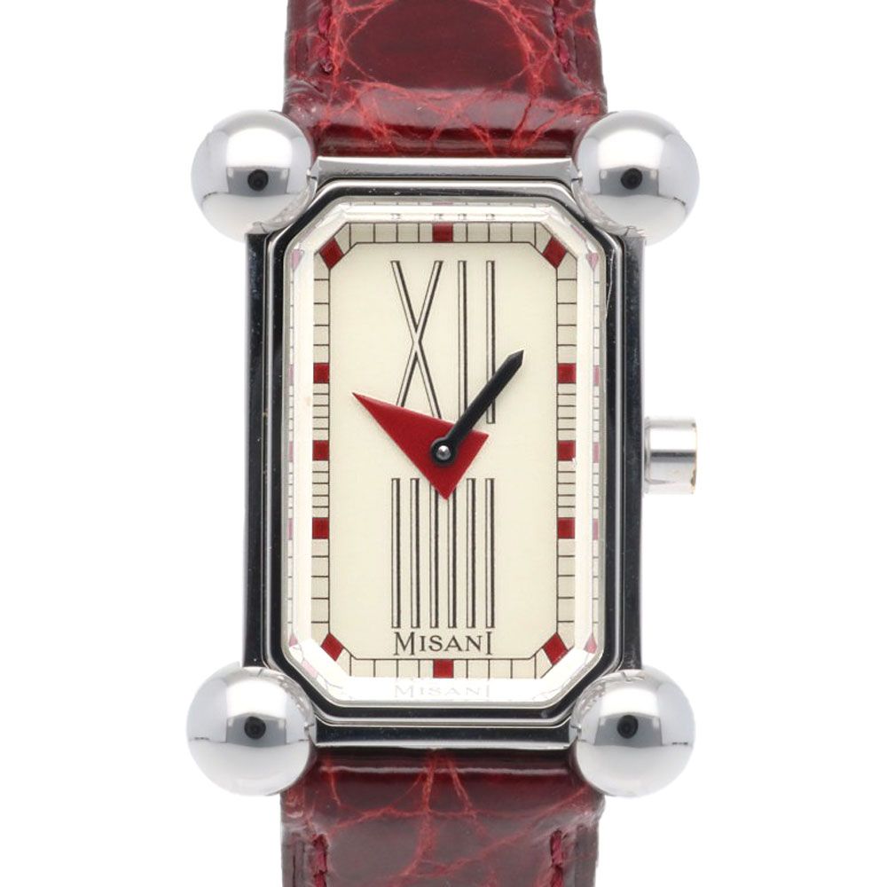 レア✨MISANI ミザーニ エルミタージュ 腕時計 レディース スクエア ミザーニ エルミタージュ 腕時計 時計 ステンレススチール 1100