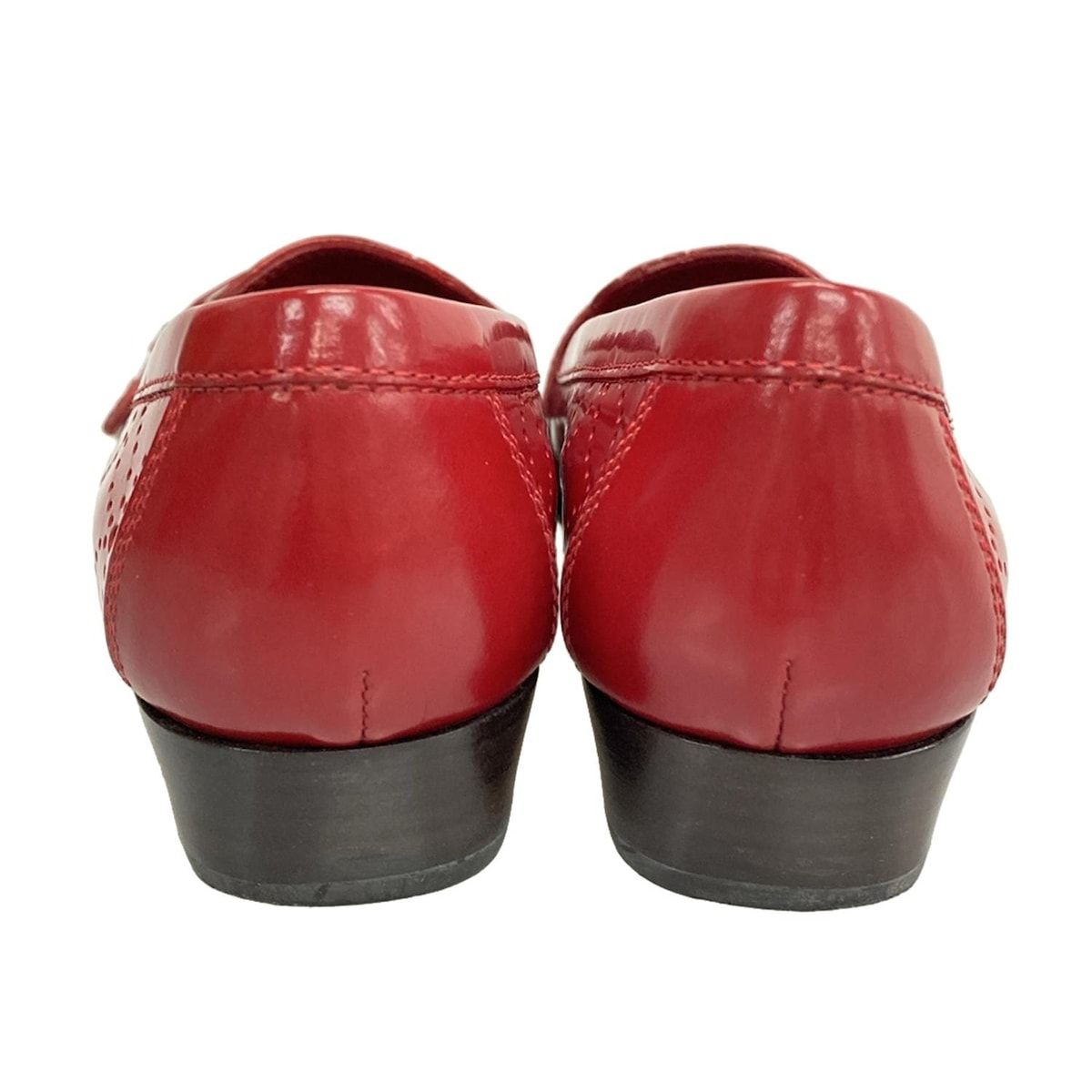 LOUIS VUITTON レッド ローファー horita78_63447