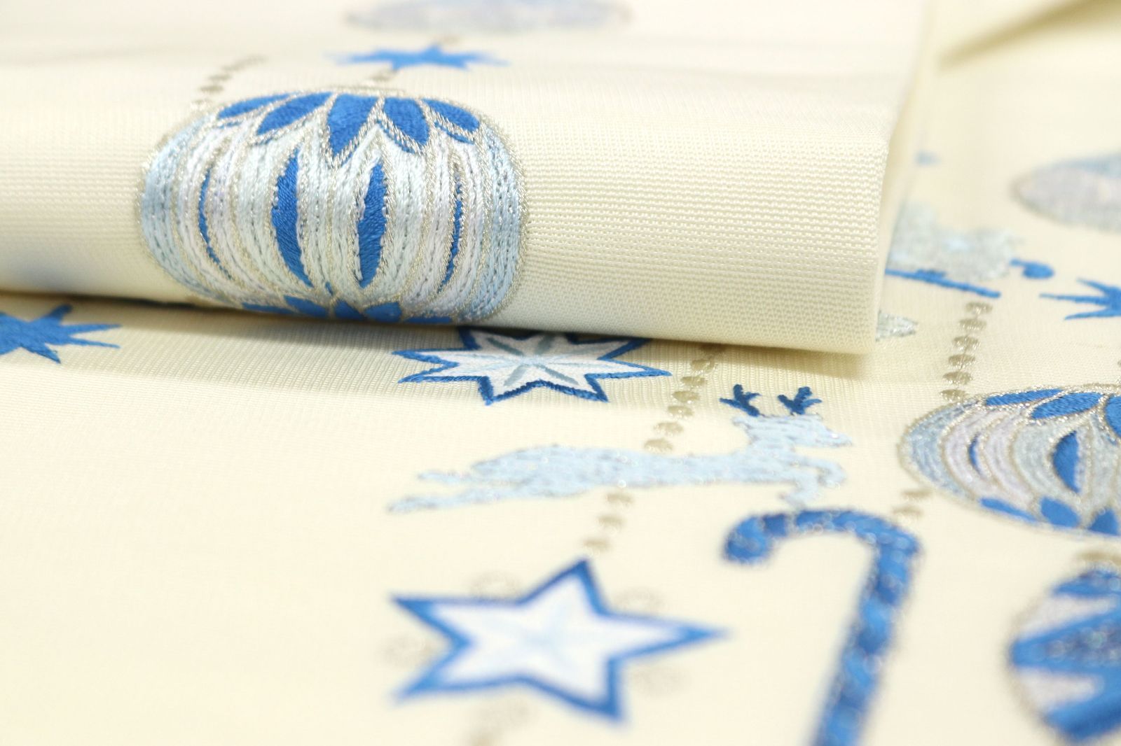 ona4622 お仕立て上がり 西陣織 九寸 名古屋帯 クリスマス