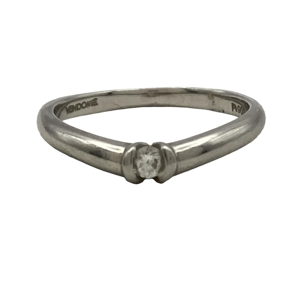 早い者勝ち　気まぐれに値下げします　vendome Aoyama pt900 GJVR0311__OP ジュエルモザイク ホワイトカラー チェーンリング