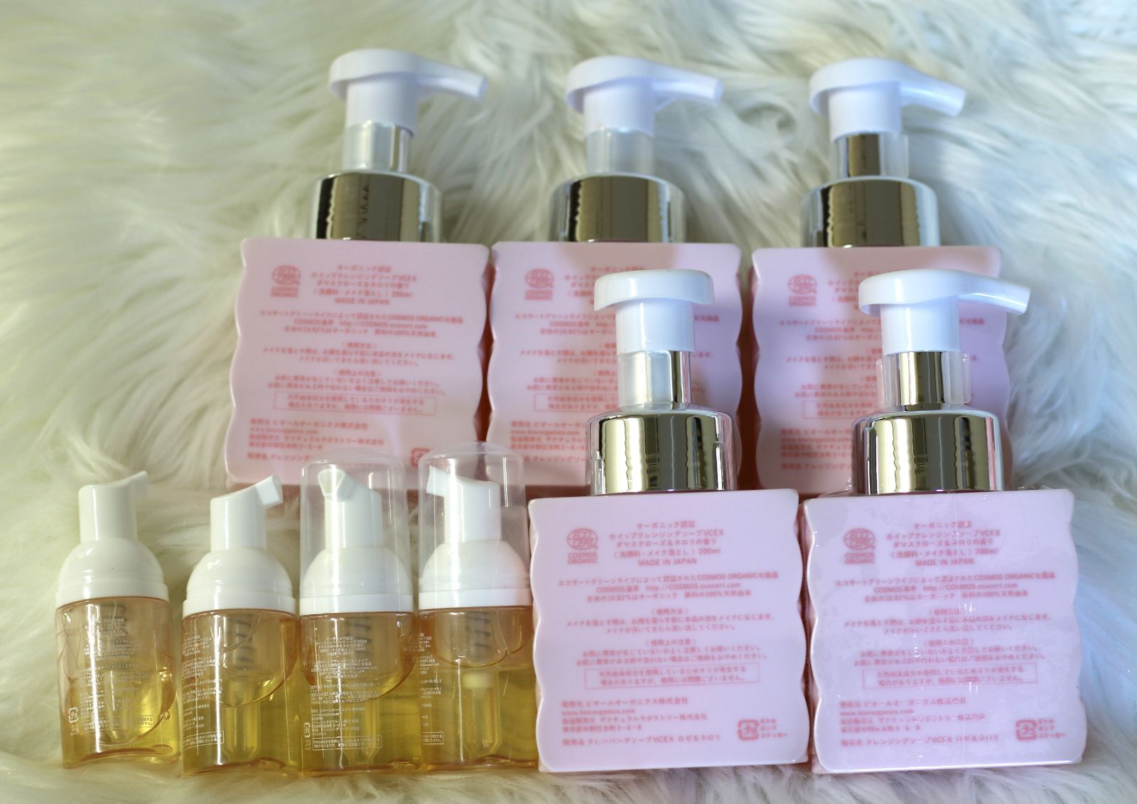 ビオール オーガニック認証 ホイップクレンジングソープVCEX 内容量200 ml中約9程程残っています×5本＋内容量30 ml中 約5割程×1本 約7割程×1本 約8割程×2本 残っています セット