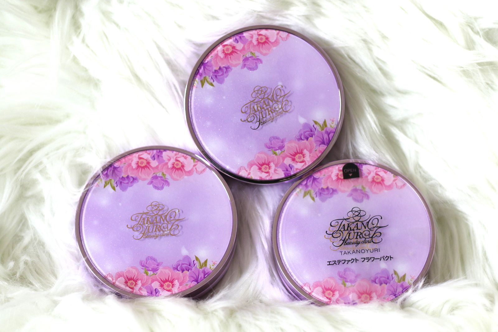 TAKANOYURI エステファクトフラワーパクト内容量12g中（約1割程×1個+約