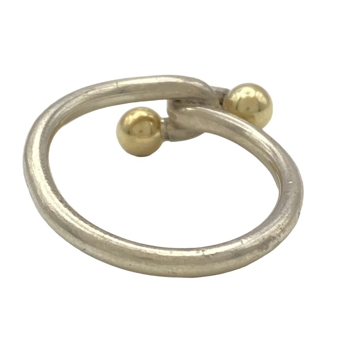 TIFFANY&Co.(ティファニー) リング美品 ラブノット シルバー×K18YG