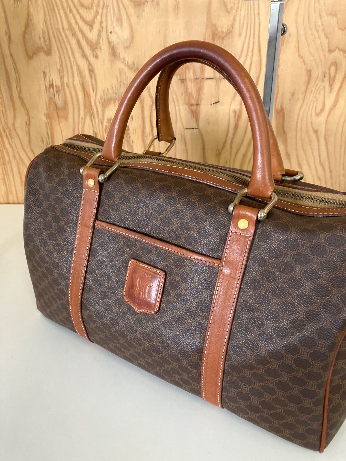 CELINE セリーヌ ミニボストンバッグ マカダム 4765