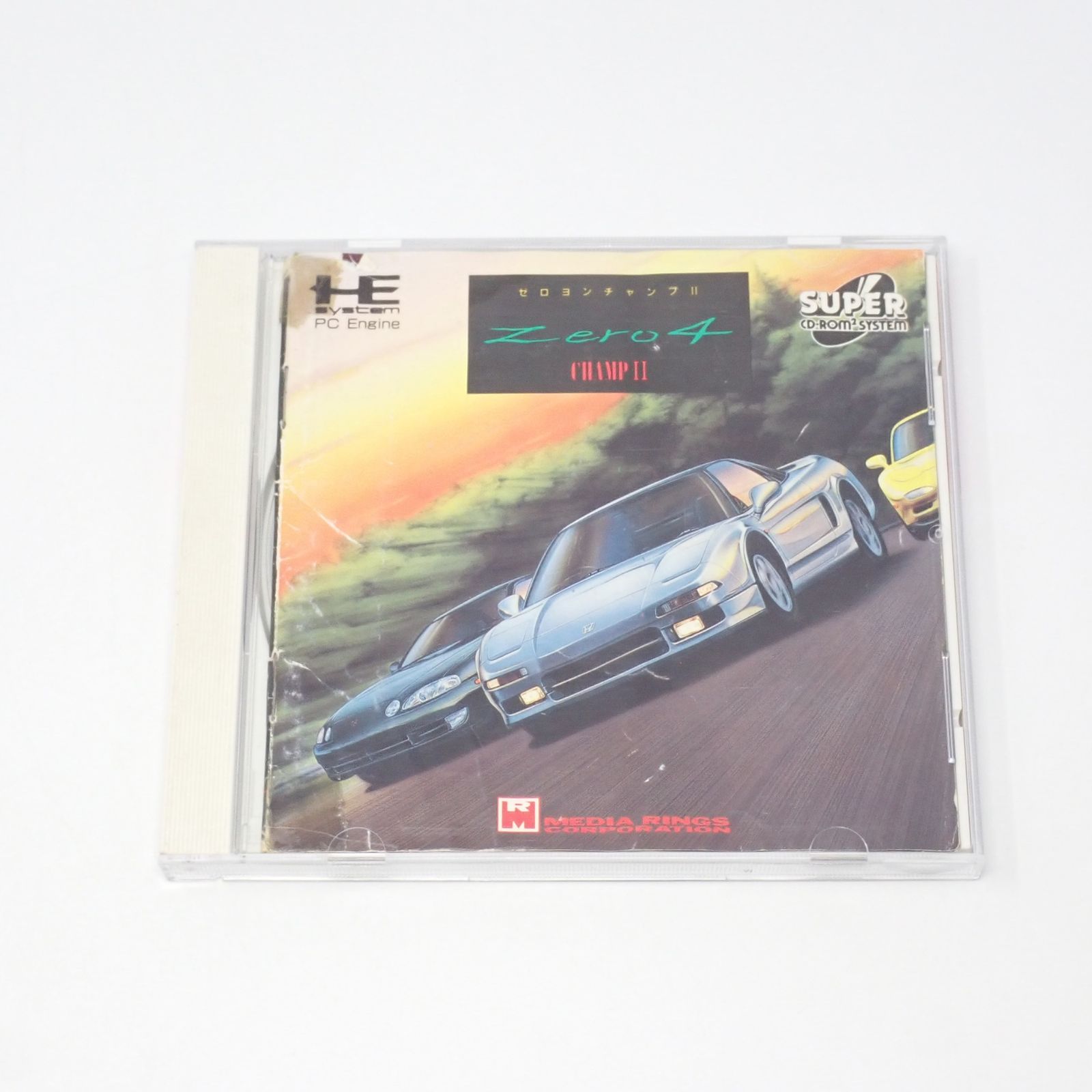 ゼロヨンチャンプII PCエンジンスーパーCDソフト メディアリ 箱・説明