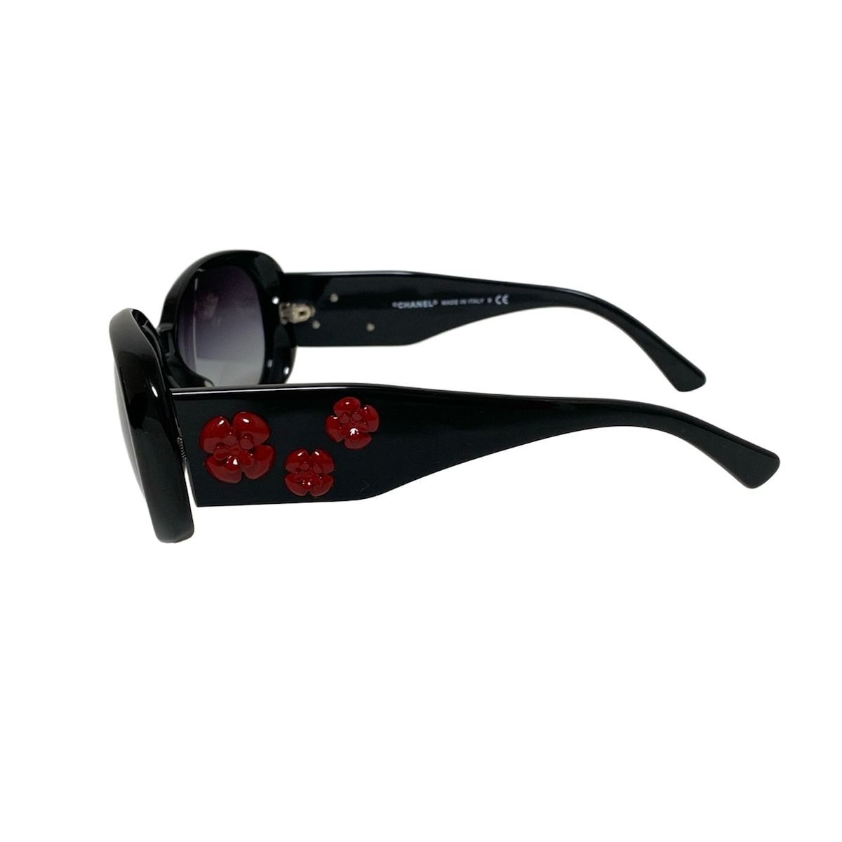 CHANEL(シャネル) サングラス - 5113-A 黒×ボルドー カメリア - メルカリ