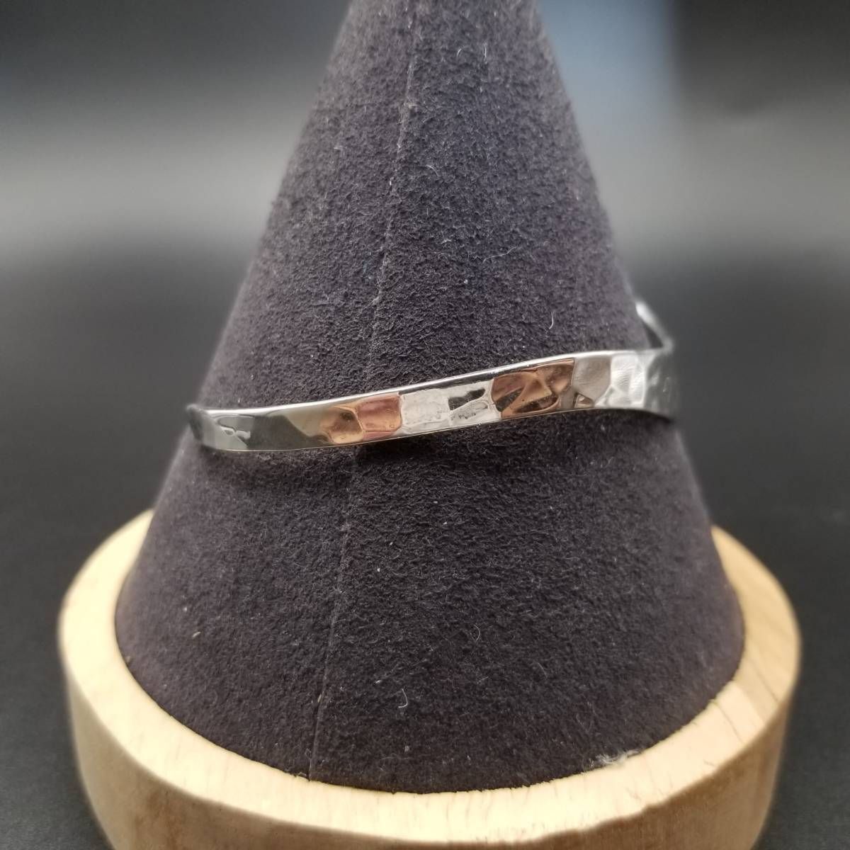 ウェーブ ハンマー打ち 槌目 925 シルバー ヴィンテージ カフ