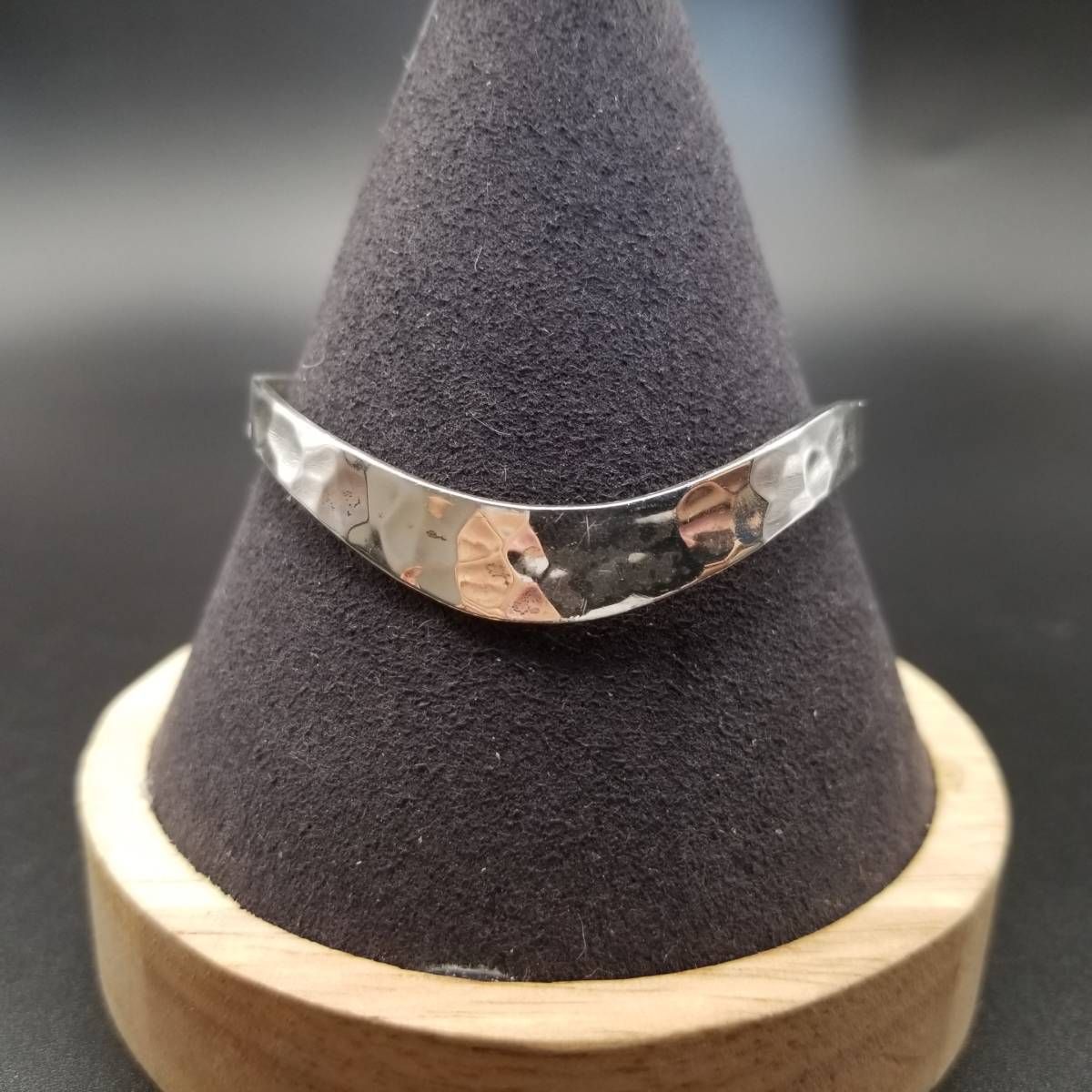 ウェーブ ハンマー打ち 槌目 925 シルバー ヴィンテージ カフ