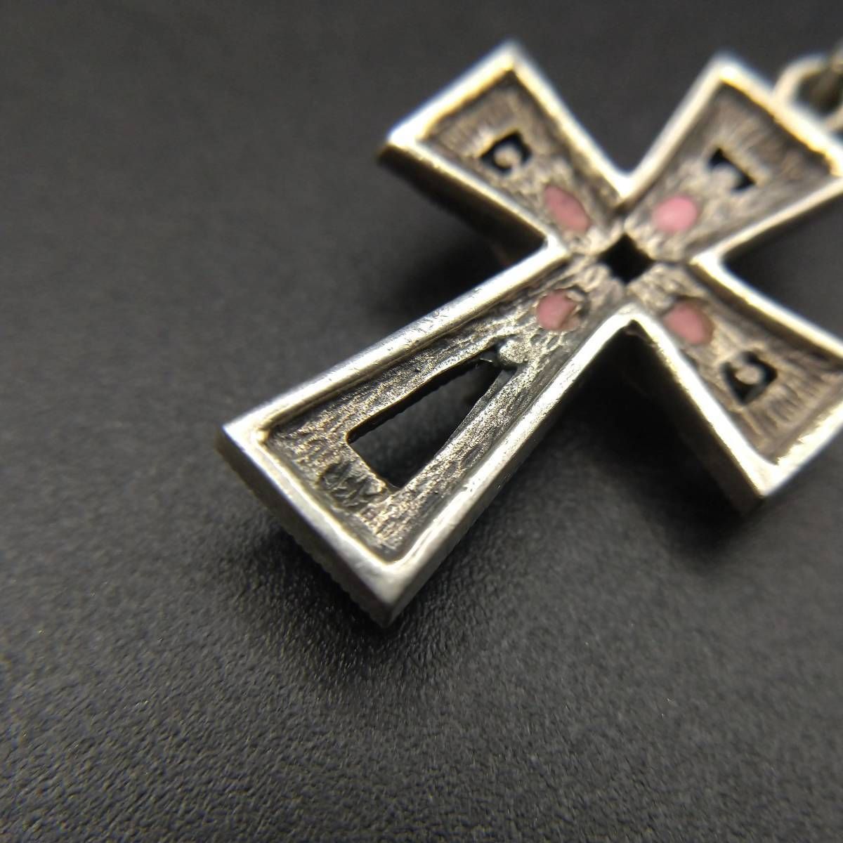 マーカサイト クロス 925 シルバー ヴィンテージ チャーム ペンダント