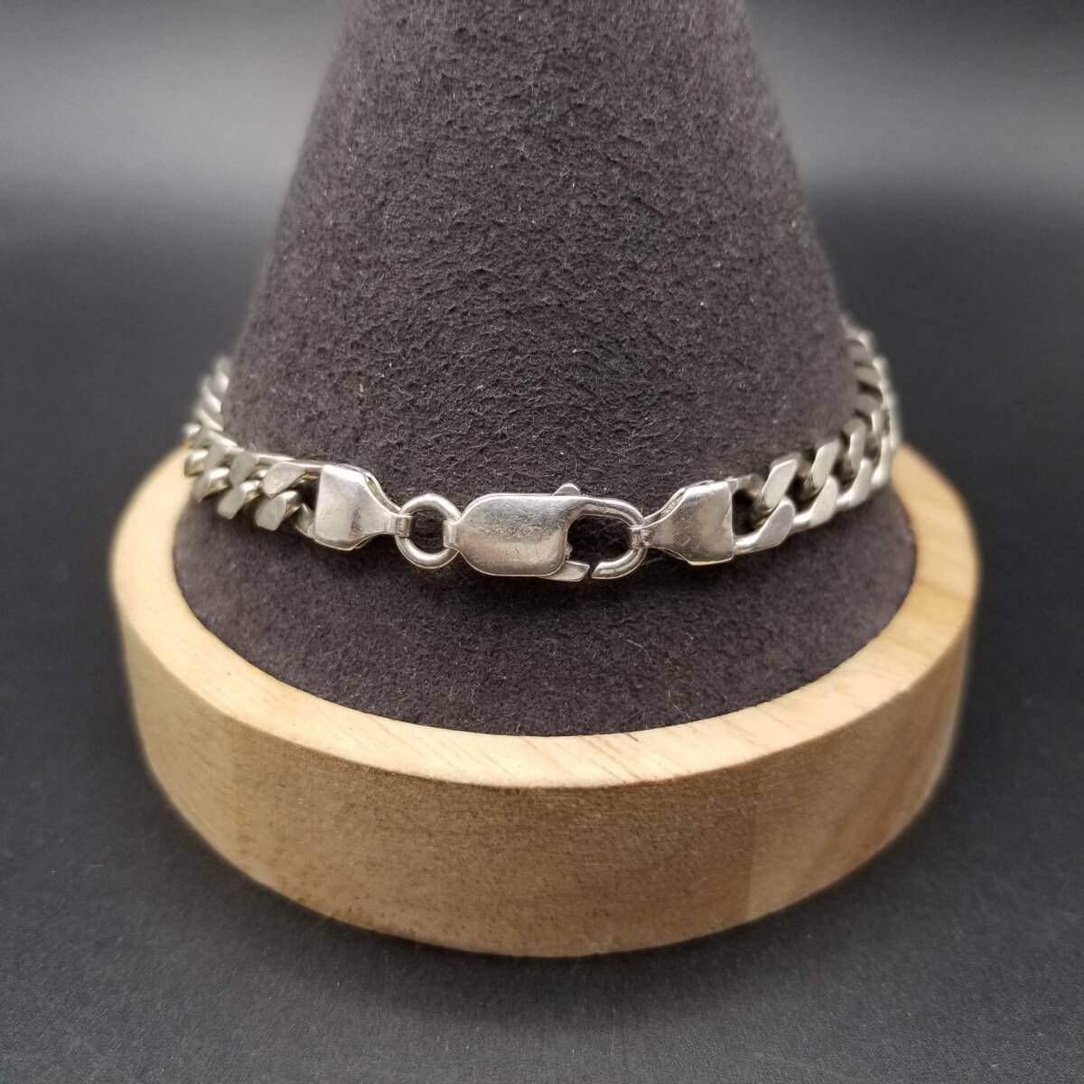 イタリア製 シンプル 喜平チェーン 925 シルバー ヴィンテージ ブレスレット イタリア製 シンプル 喜平チェーン 925 シルバー ヴィンテージ