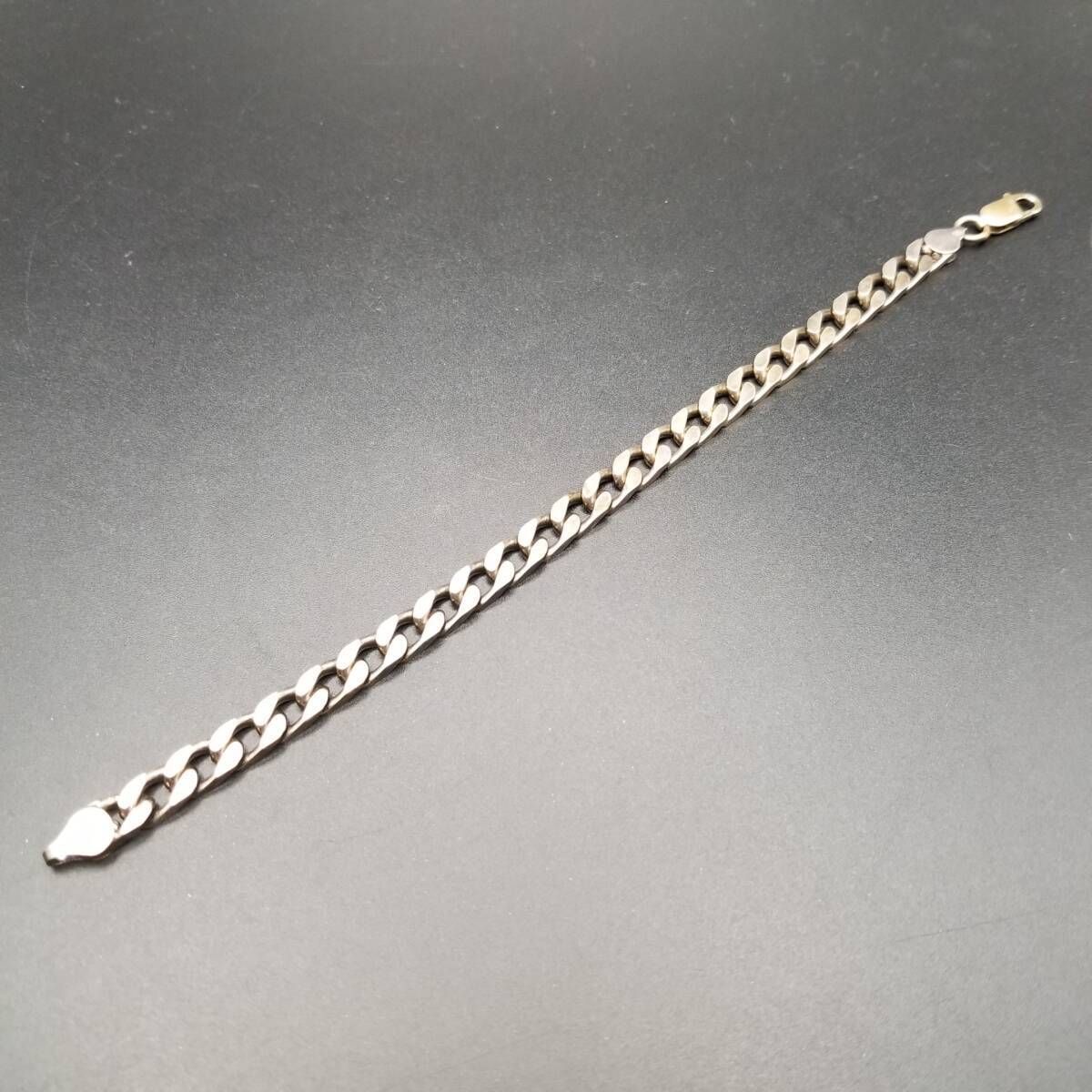 シンプル 喜平チェーン 925 シルバー ヴィンテージ ブレスレット 銀 英国 シンプル 喜平チェーン 重厚感 925 シルバー ヴィンテージ