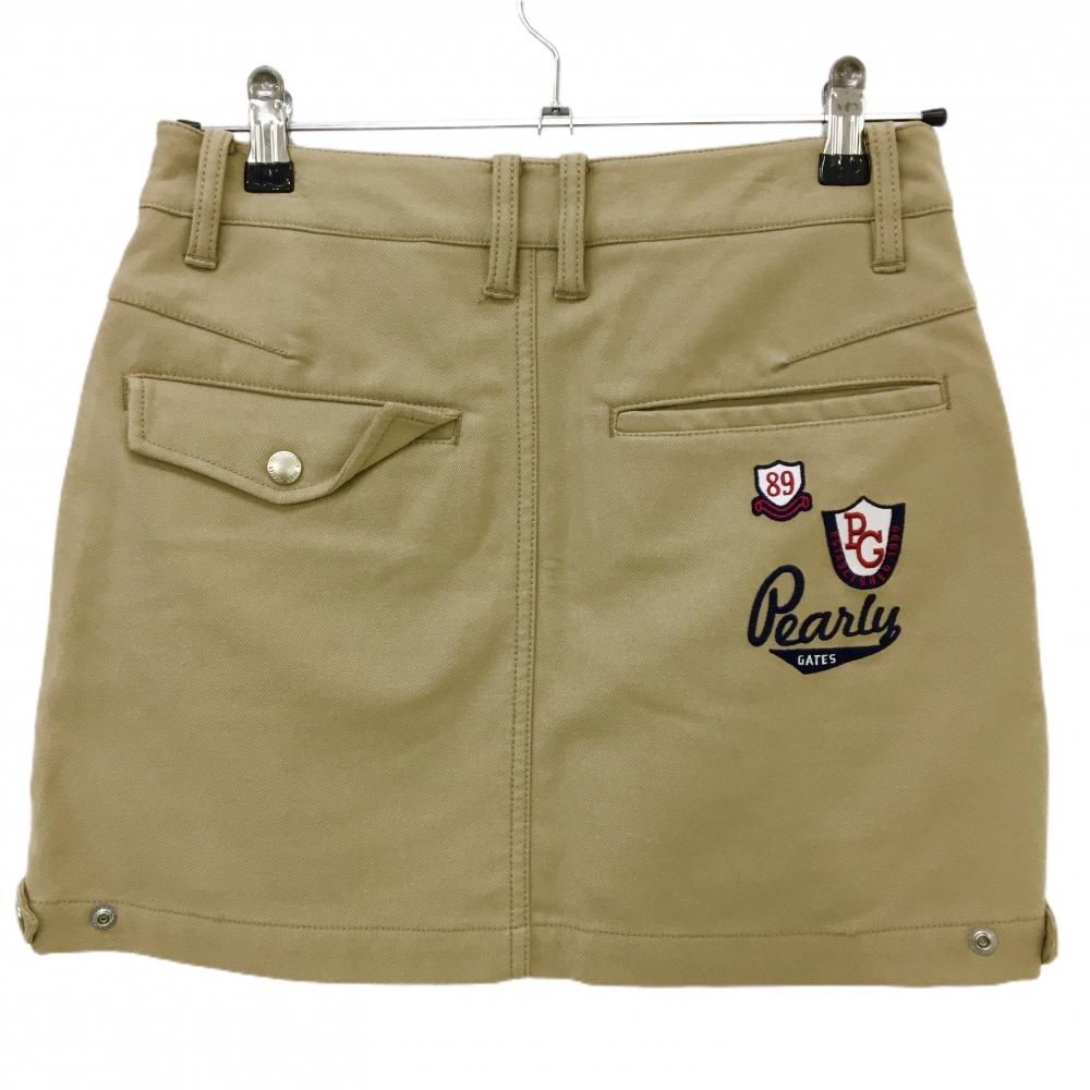 美品】パーリーゲイツ スカート ライトブラウン ニコちゃん 裏起毛